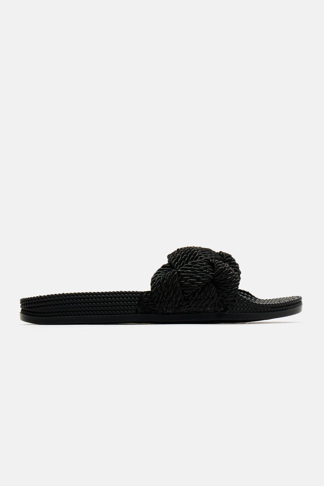 Zarela Flat Sandals - Black sold by Fashion Nova product image thumbnail 4
