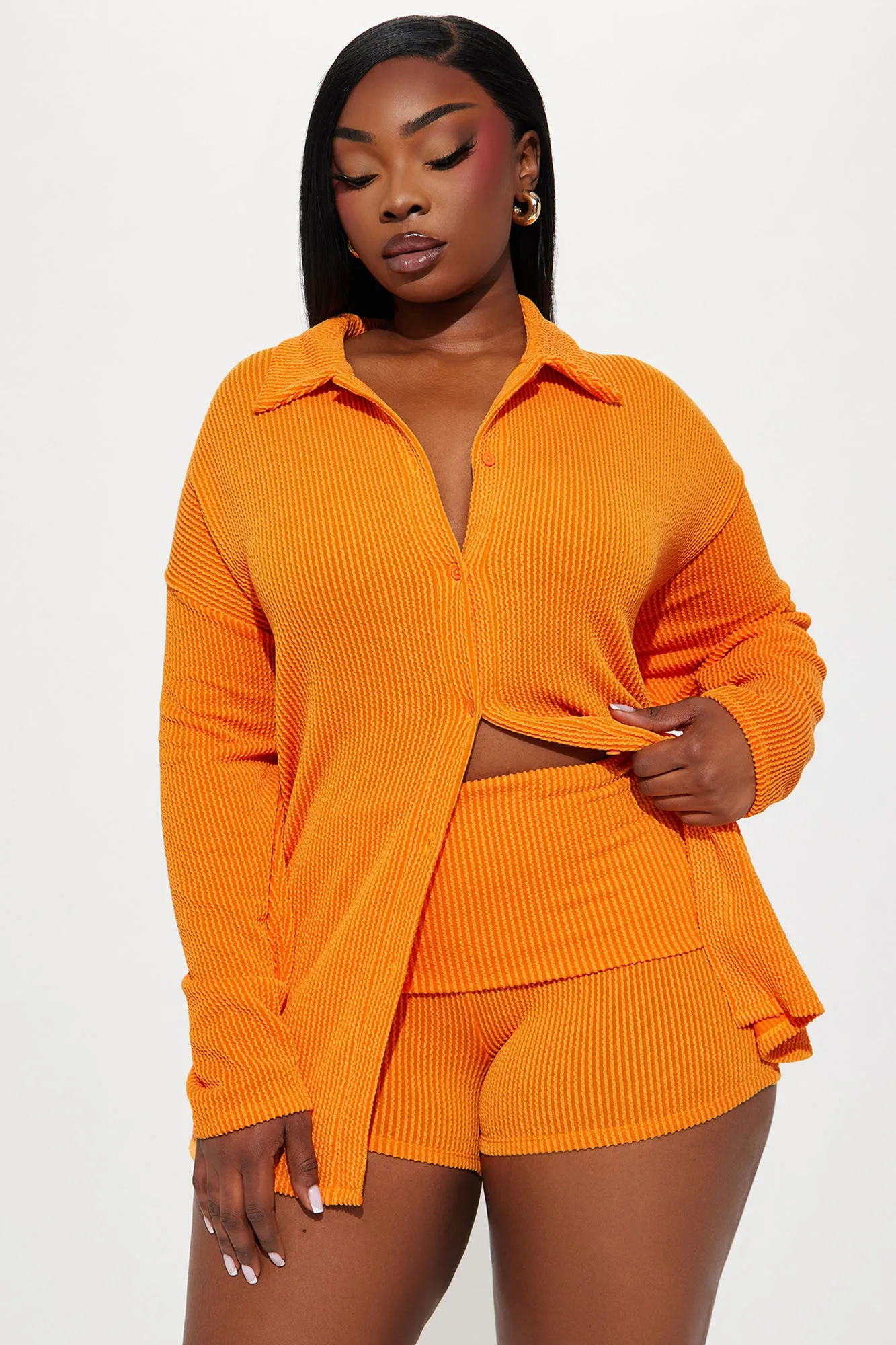 Maddie Biker Short Set - Orange sold by Fashion Nova product image thumbnail 5
