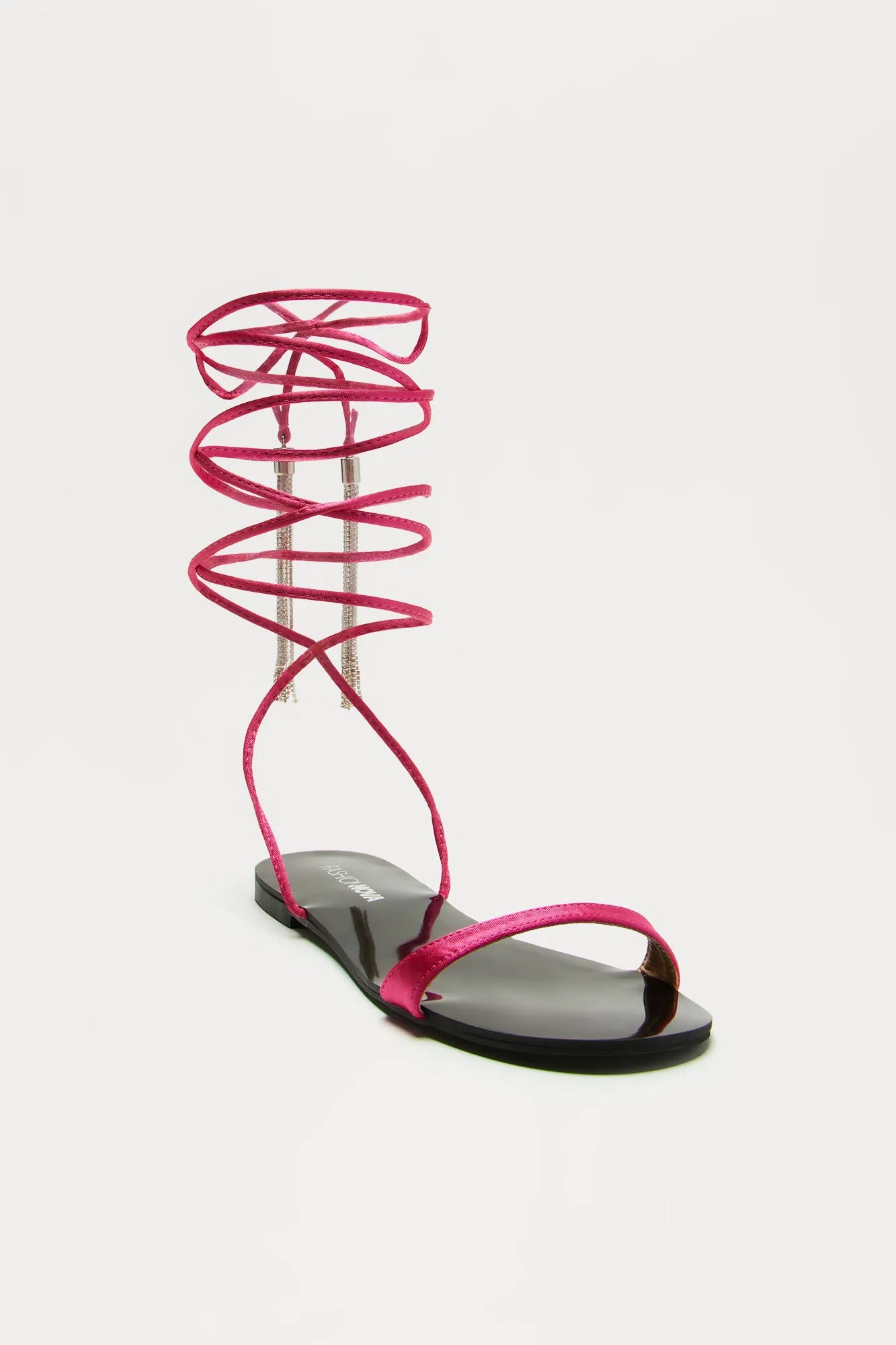 Time Is Right Wrap Up Flat Sandals - Pink sold by Fashion Nova product image thumbnail 2