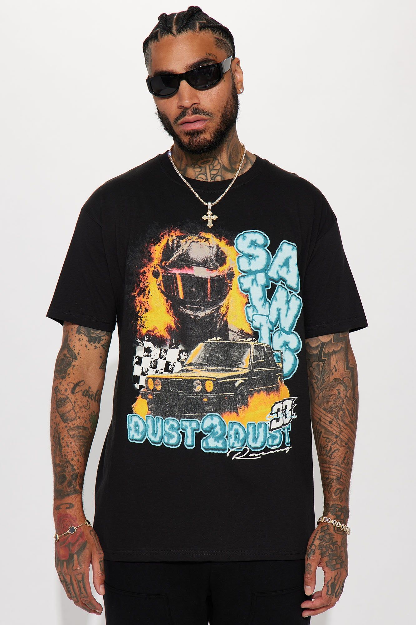 Fast N Faster Short Sleeve Tee - Black sold by Fashion Nova