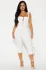 Carina Snatched Pant Set - Off White sold by Fashion Nova