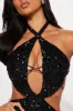 Jenna Cut Out Sequin Maxi Dress - Black sold by Fashion Nova