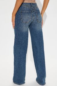 Tried Your Best Baggy Jeans - Medium Wash sold by Fashion Nova