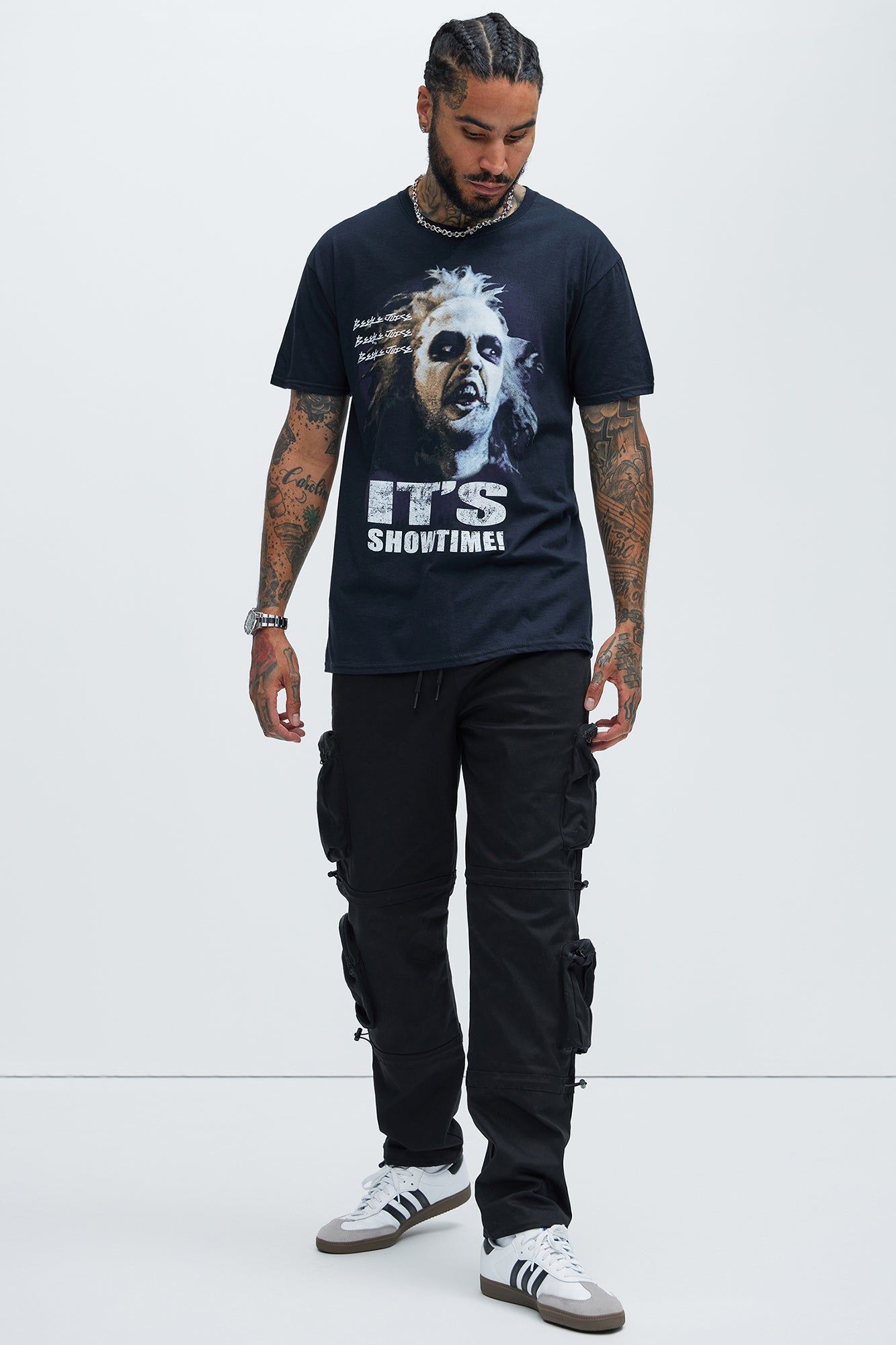 Beetle Juice Strange And Unusual Short Sleeve Tee - Black sold by Fashion Nova product image thumbnail 3