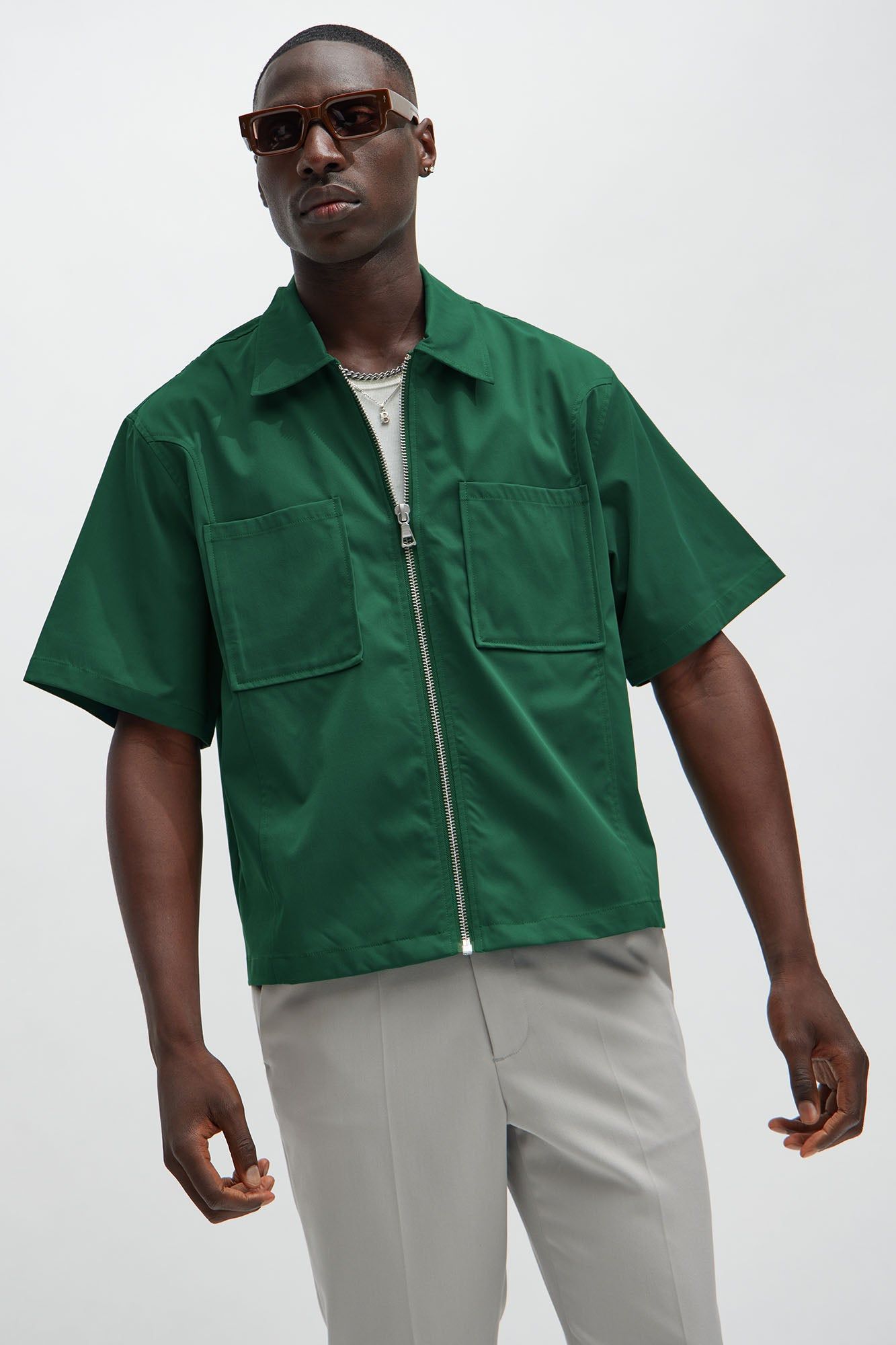 All For Nothing Shirt - Green sold by Fashion Nova