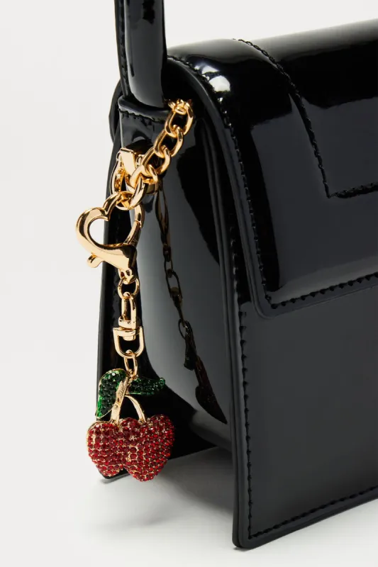 Sweet Like Cherry ChapStick Handbag Charm - Gold/Red sold by Fashion Nova