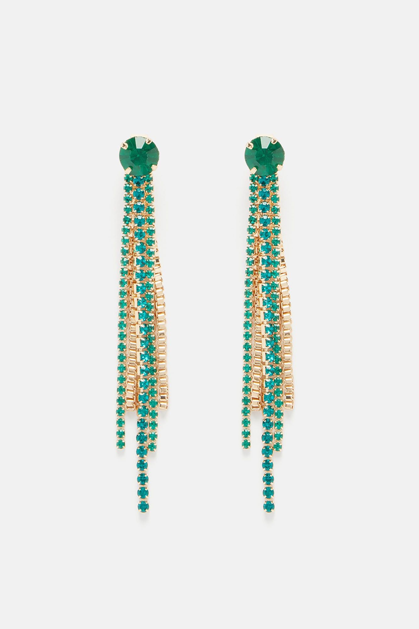 Glam Babe Drop Earrings - Green sold by Fashion Nova product image thumbnail 3