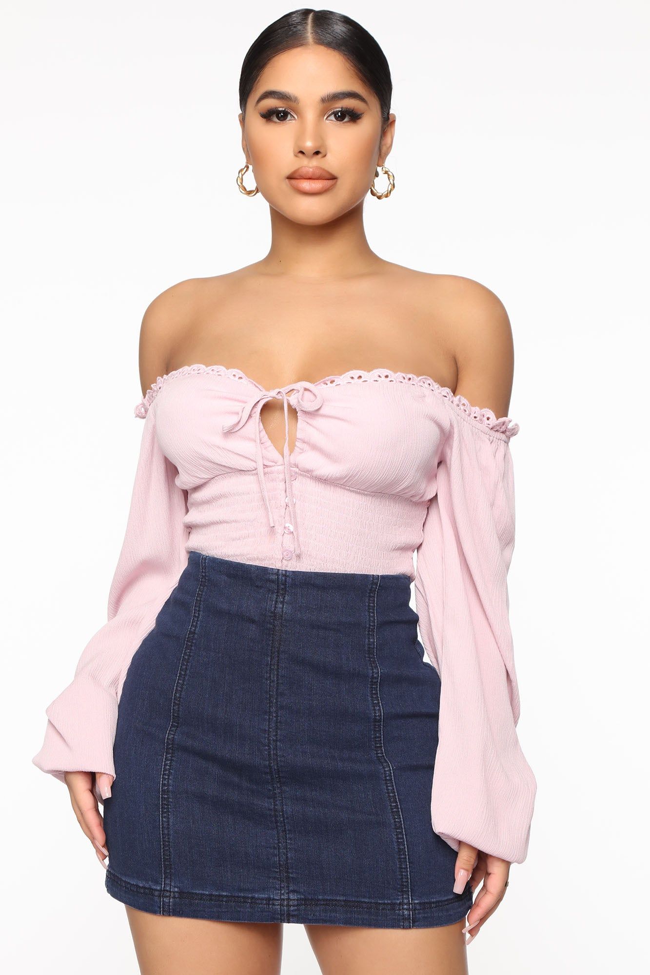 I'll See You For Brunch Smocked Top - Pink sold by Fashion Nova product image thumbnail 2