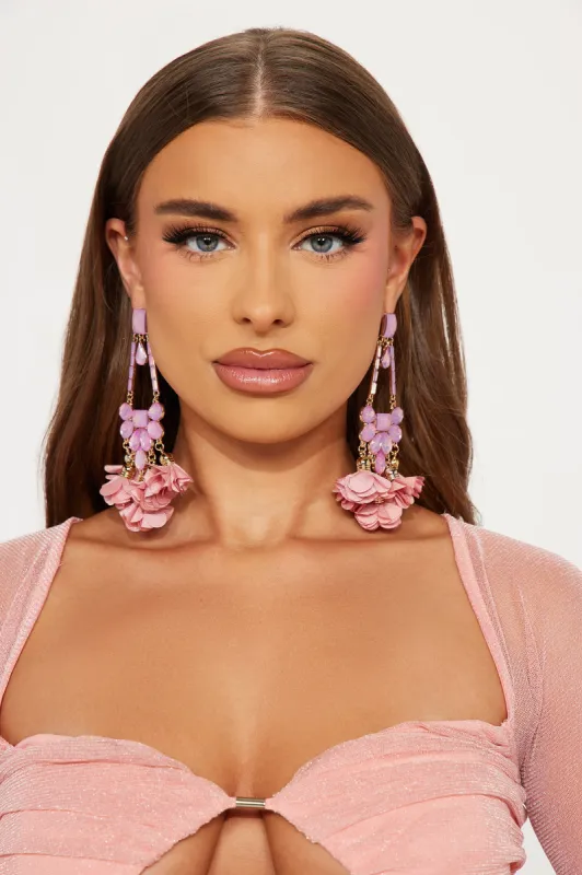 I'll Always Pick You Earrings - Pink sold by Fashion Nova