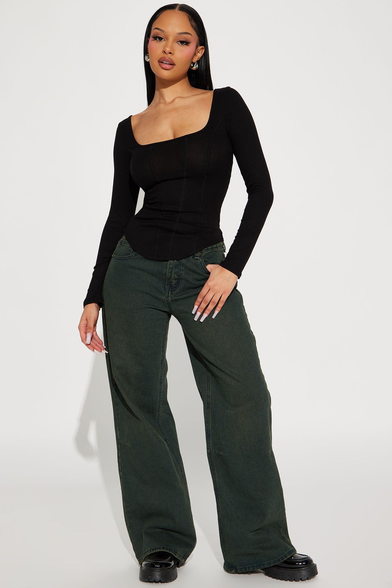 Have It All Long Sleeve Tee - Black sold by Fashion Nova product image thumbnail 2