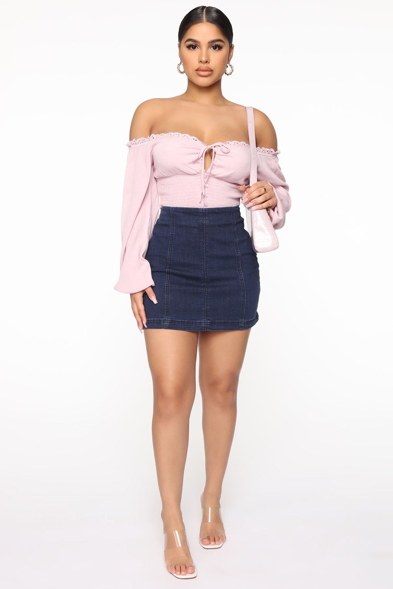 I'll See You For Brunch Smocked Top - Pink sold by Fashion Nova product image thumbnail 3