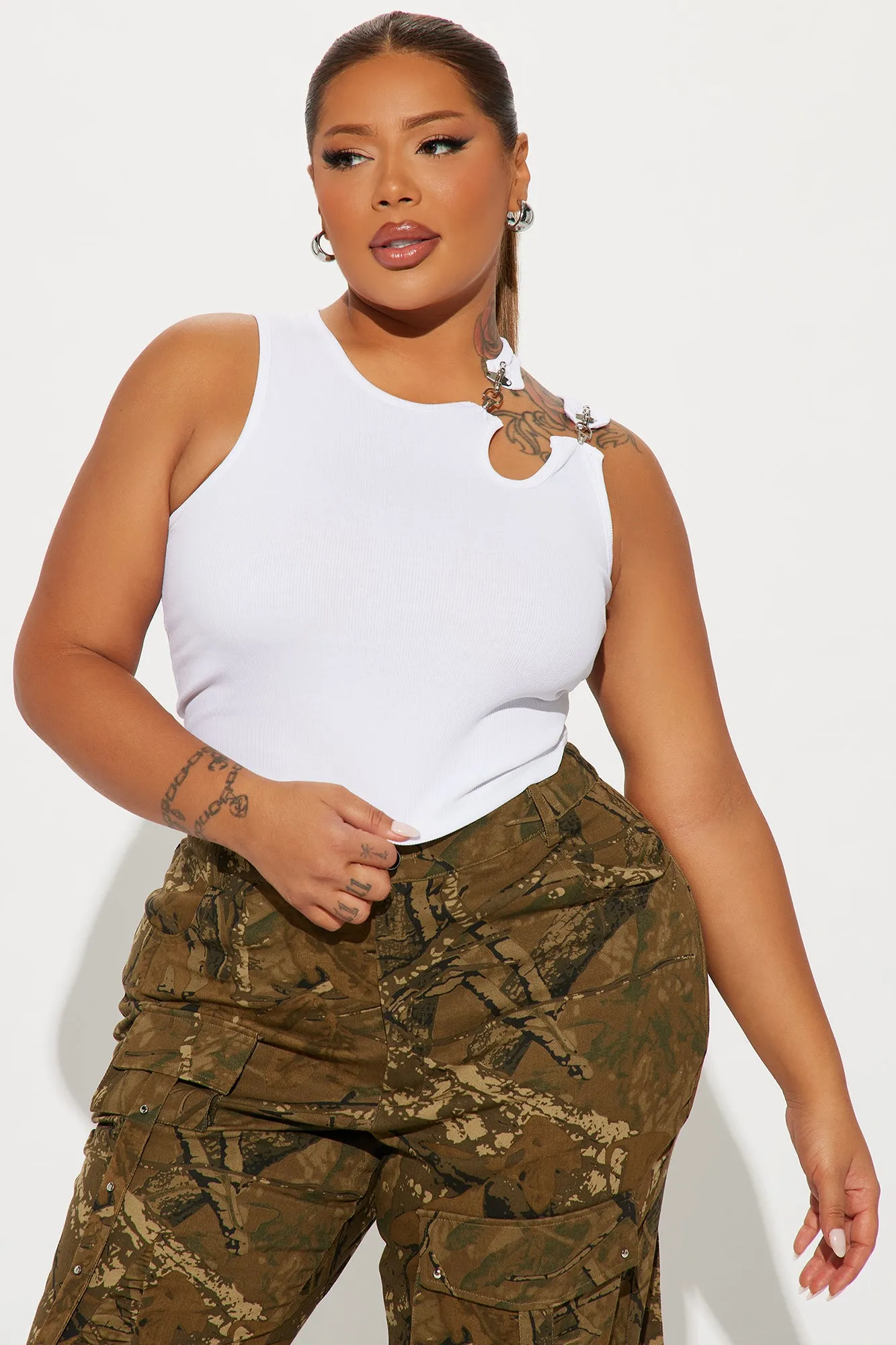 No Hard Feelings Tank Top - White sold by Fashion Nova product image thumbnail 4