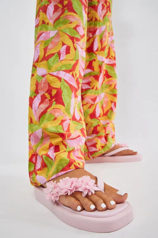 Girly Girl Flat Sandals - Pink sold by Fashion Nova