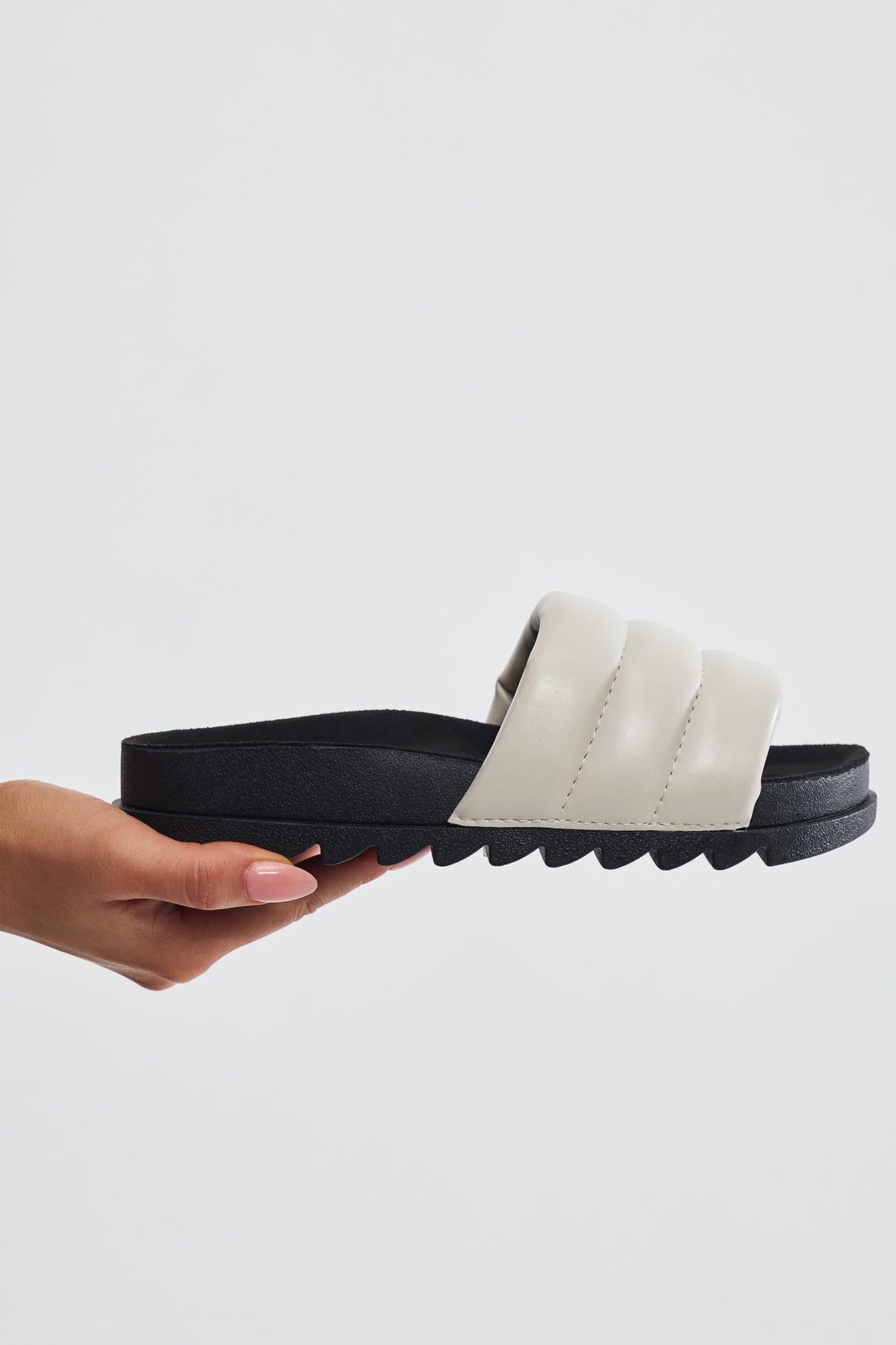 Haley Slides - Ivory sold by Fashion Nova