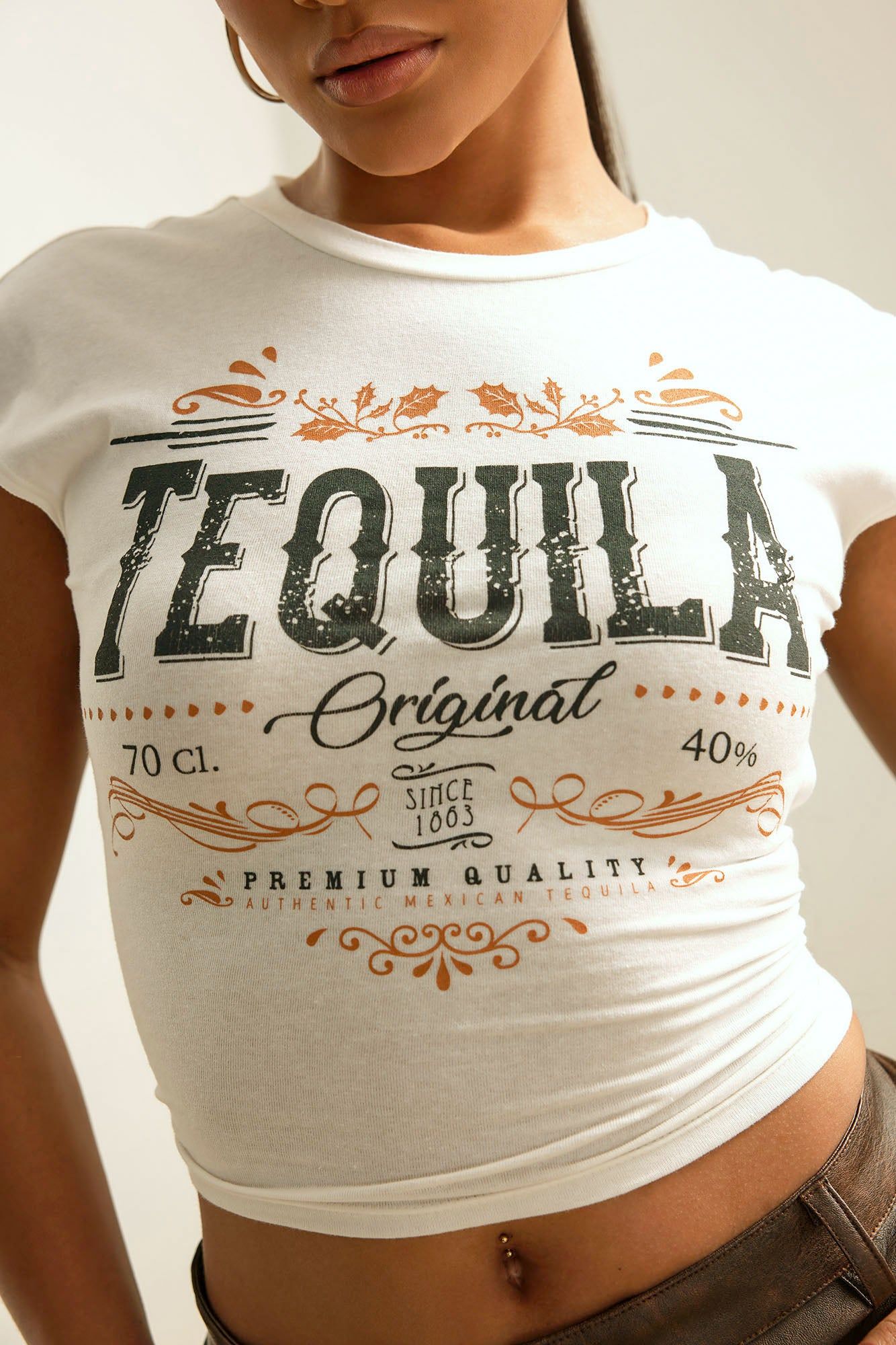 Tequila Takes Better With You Backless Tee - Ivory sold by Fashion Nova product image thumbnail 4