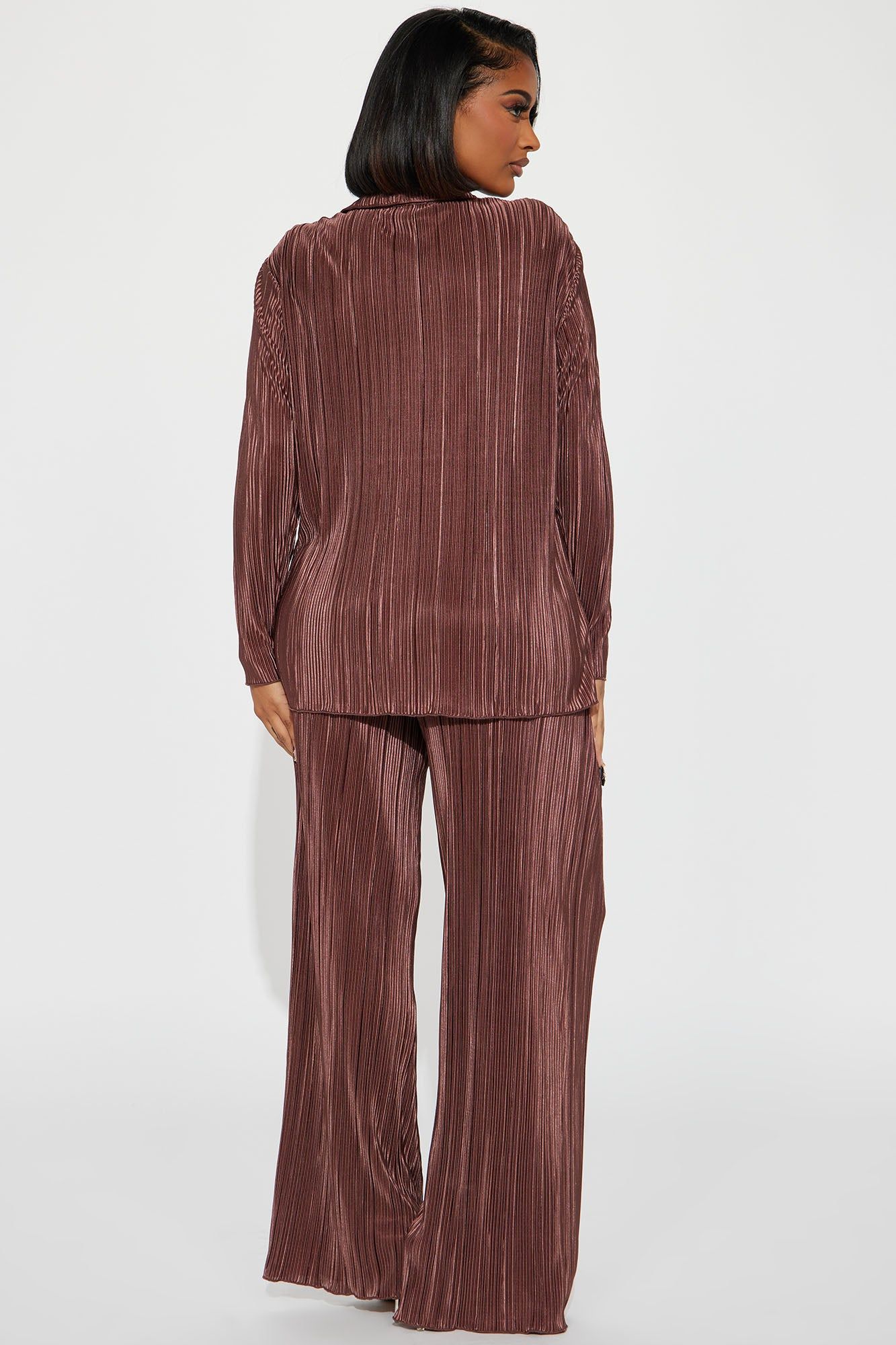 If It Plisse You Pant Set - Mocha sold by Fashion Nova product image thumbnail 3