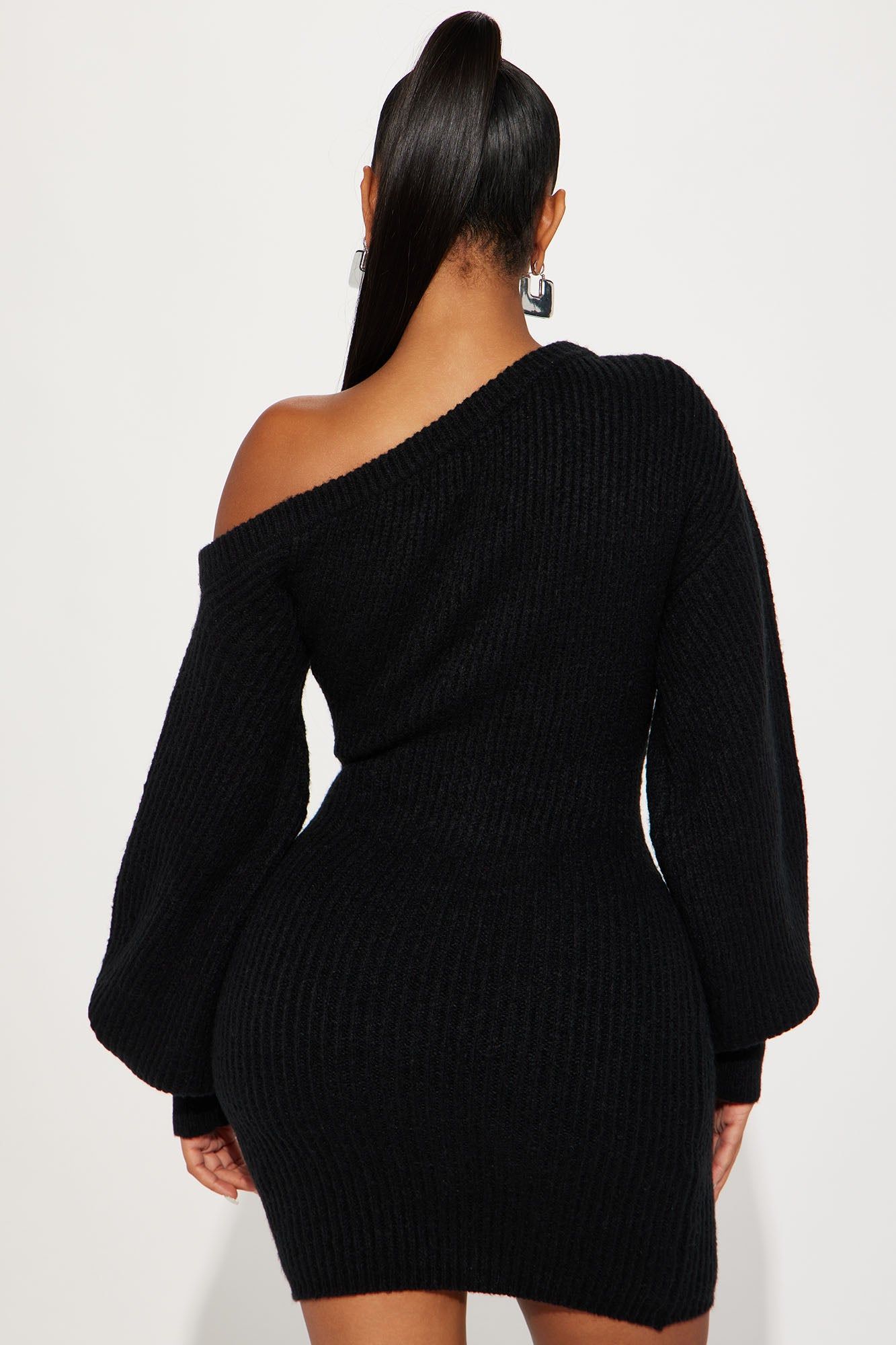 Sophie Sweater Mini Dress - Black sold by Fashion Nova product image thumbnail 3
