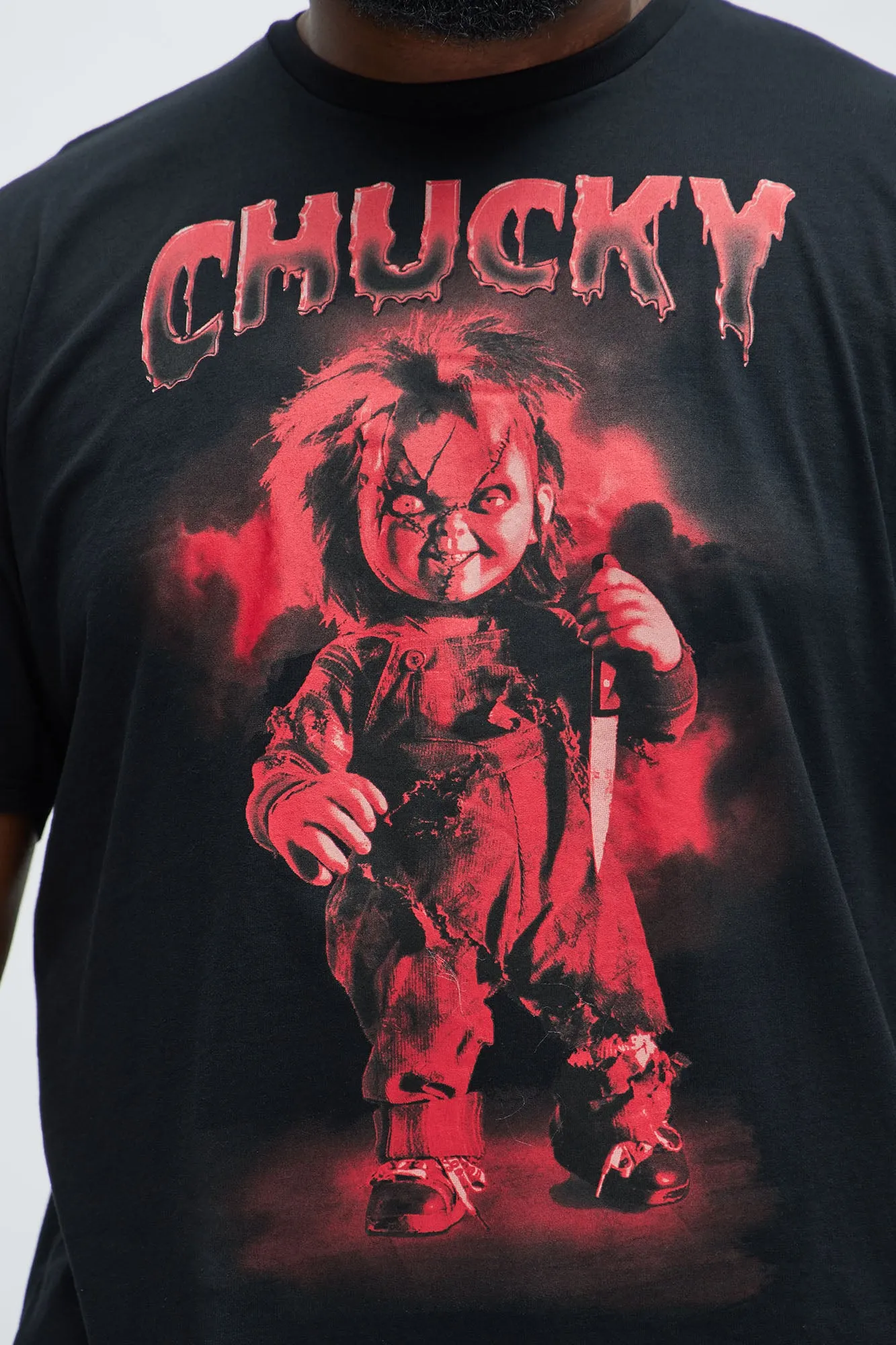 Chuck Get Me My Knife Short Sleeve Tee - Black sold by Fashion Nova product image thumbnail 5