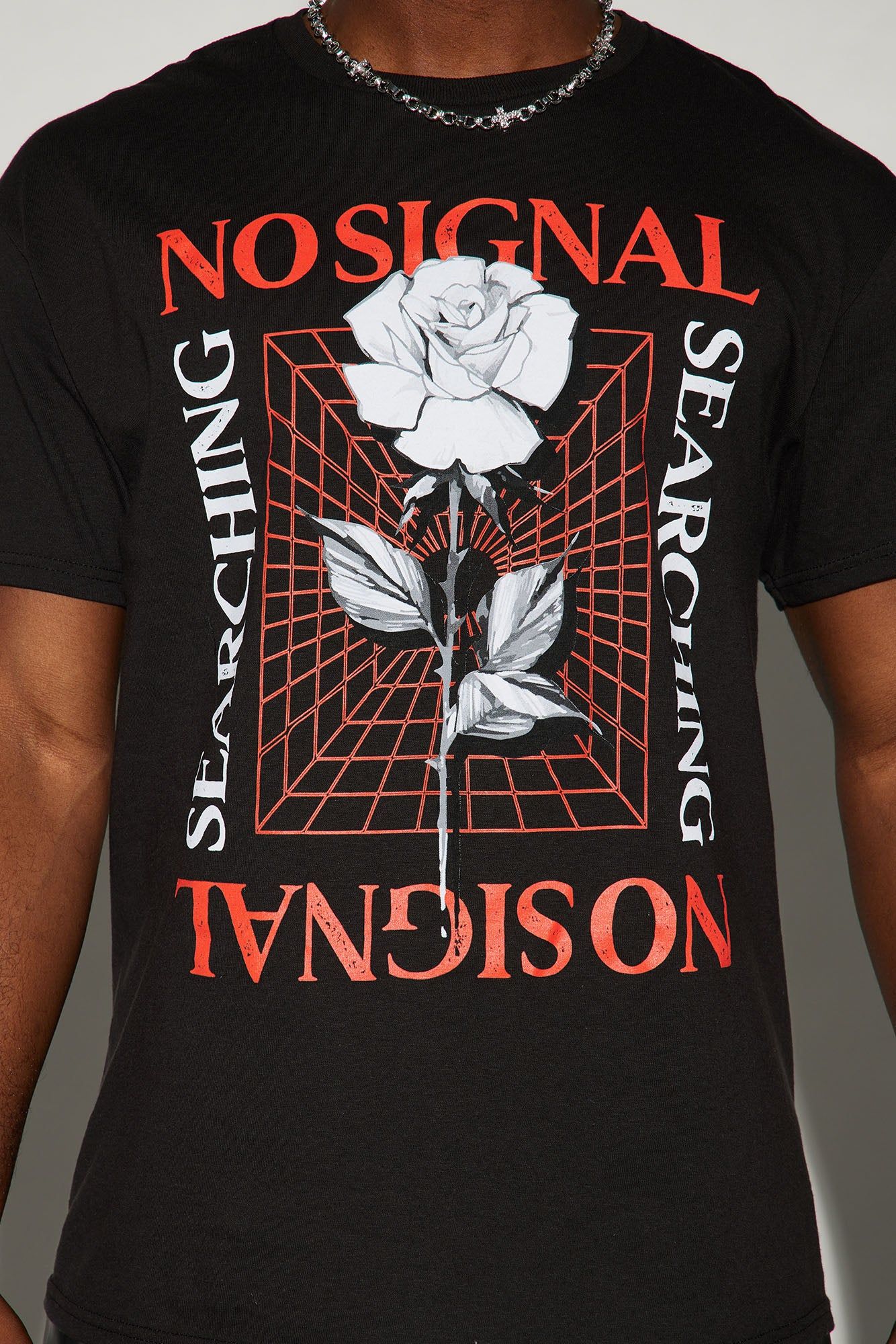 No Signal Rose Short Sleeve Tee - Black sold by Fashion Nova product image thumbnail 2