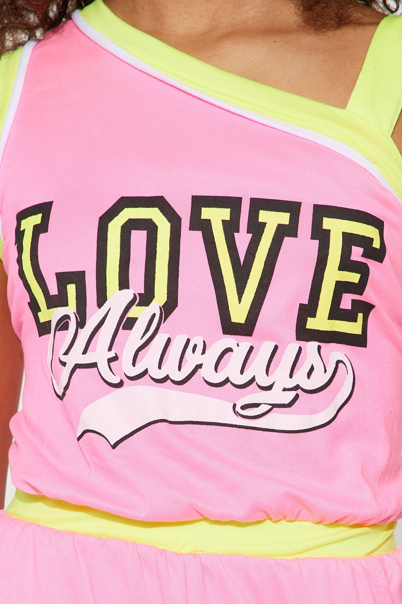 Mini Love AlwaysYummy Knit Romper - Neon Pink sold by Fashion Nova product image thumbnail 3
