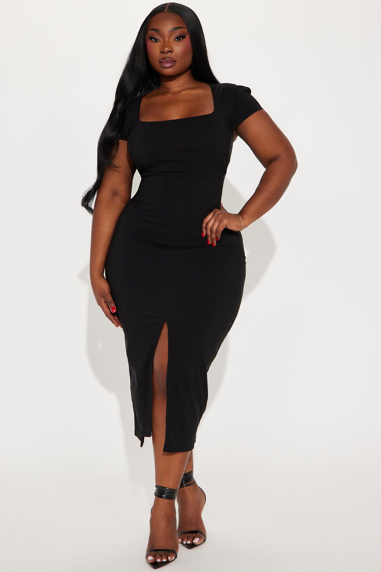 Valerie Midi Dress - Black sold by Fashion Nova product image thumbnail 4