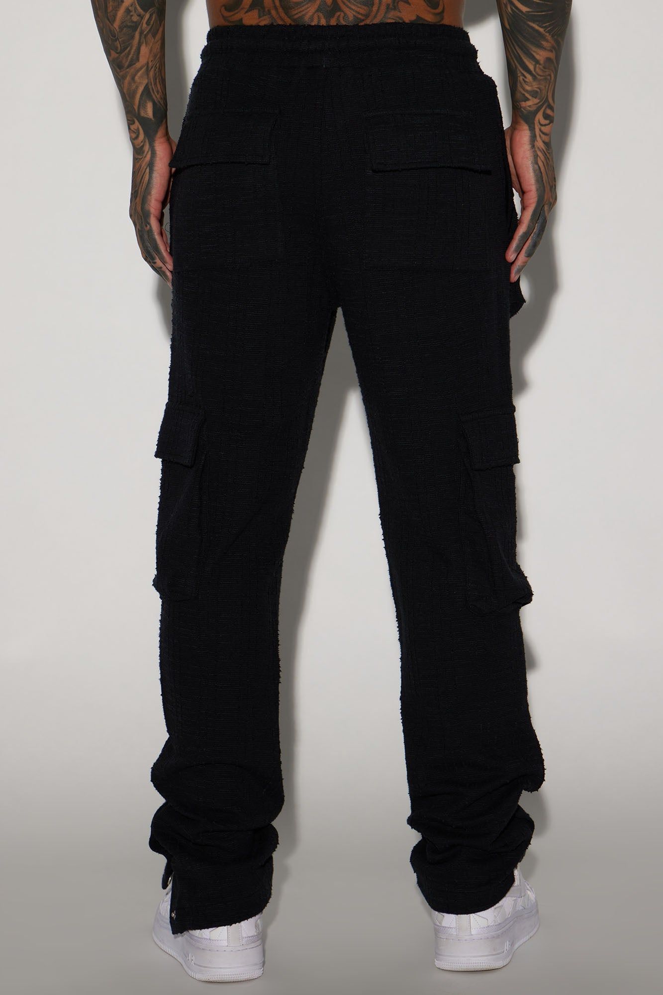 Jordan Textured Snap Cargo Pants - Black sold by Fashion Nova product image thumbnail 4