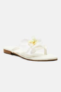 Vacay On My Mind Flip Flops - White sold by Fashion Nova