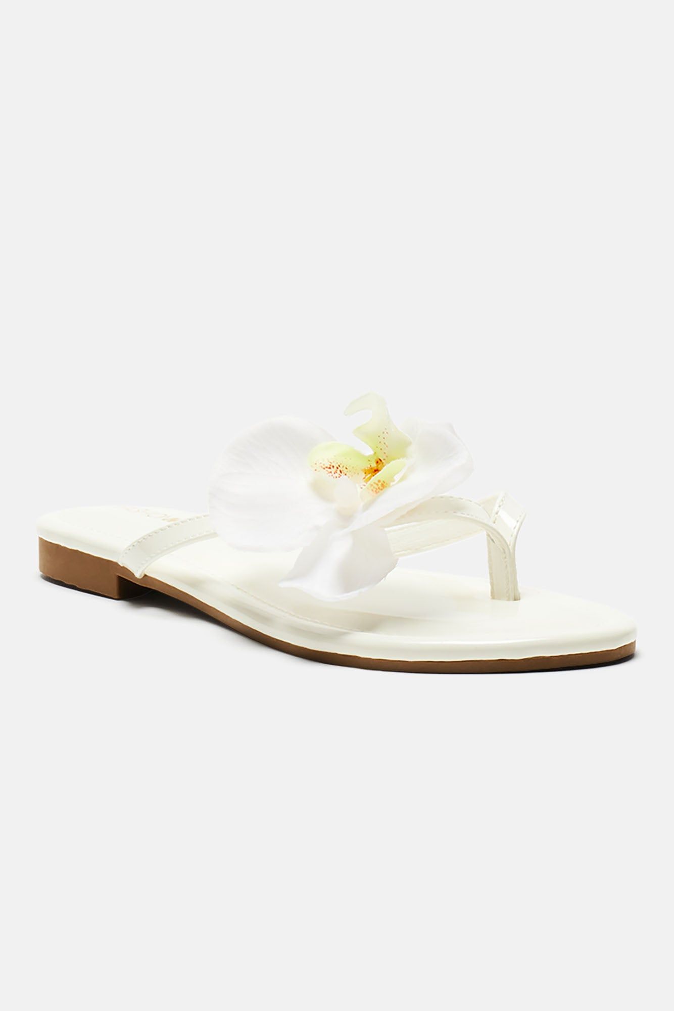 Vacay On My Mind Flip Flops - White sold by Fashion Nova product image thumbnail 4