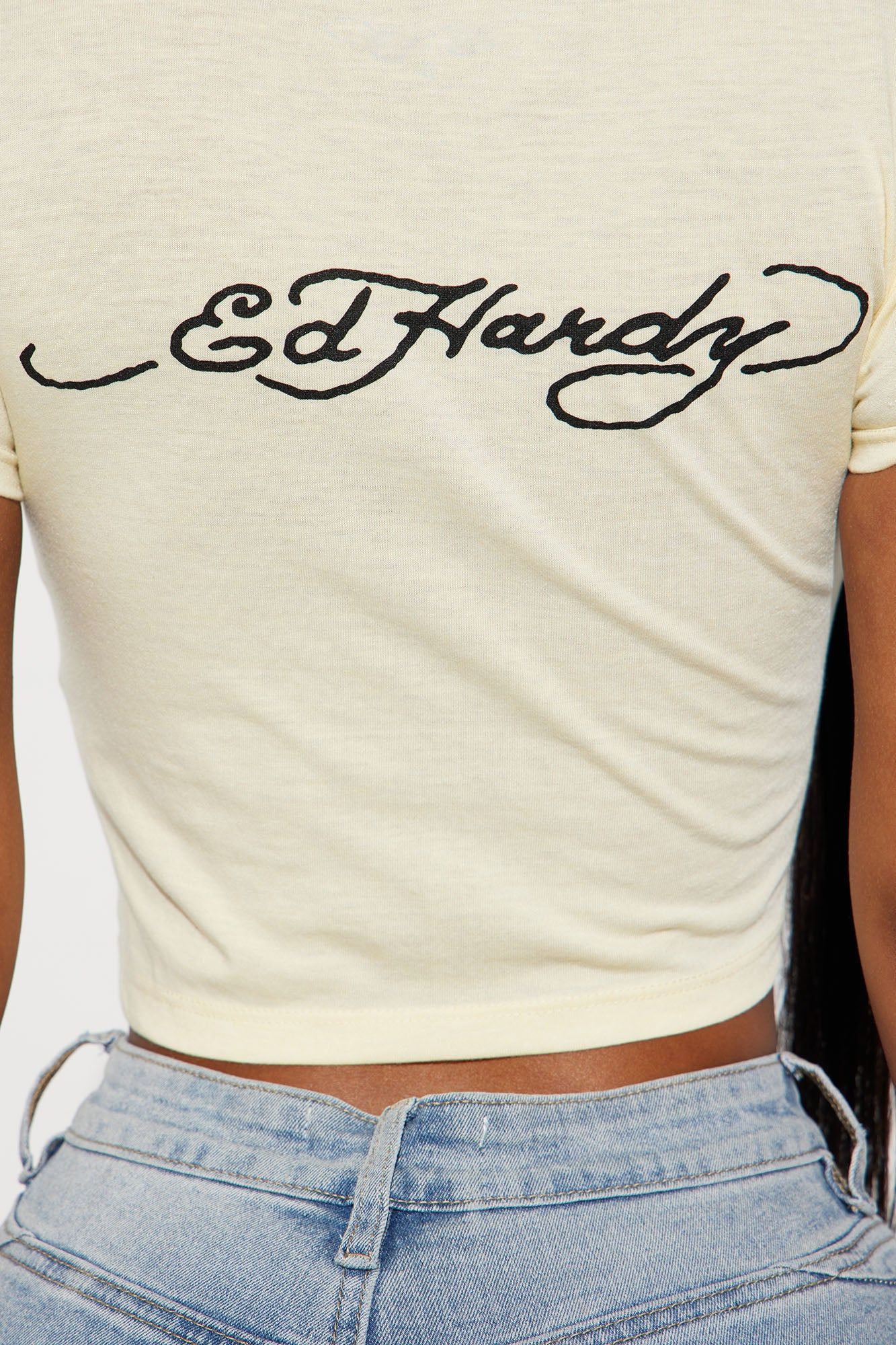 Flying Dice Ed hardy Tee - Cream sold by Fashion Nova product image thumbnail 5