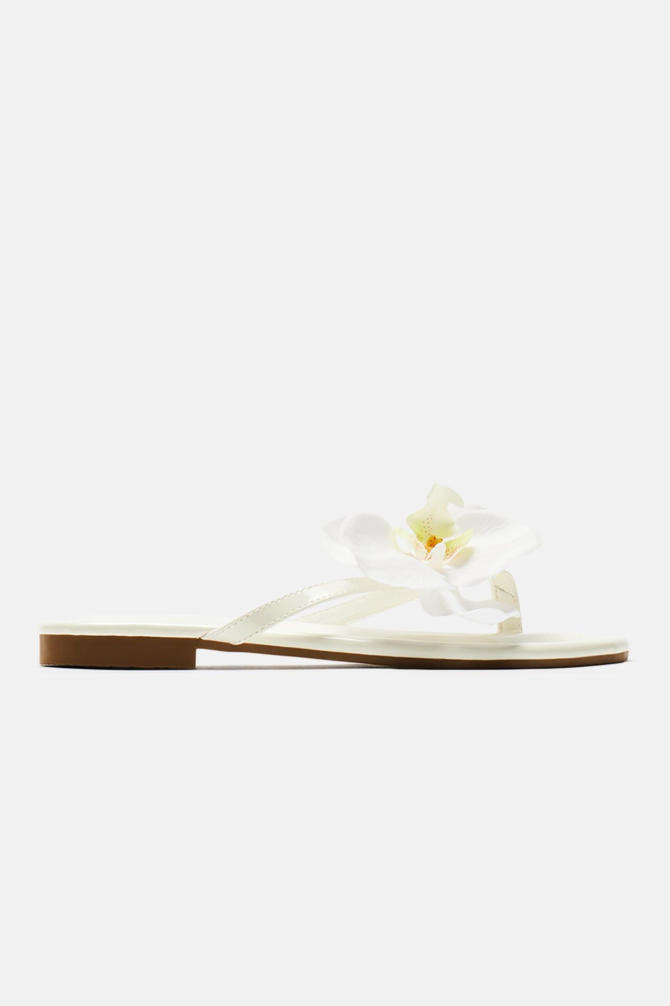 Vacay On My Mind Flip Flops - White sold by Fashion Nova product image thumbnail 5
