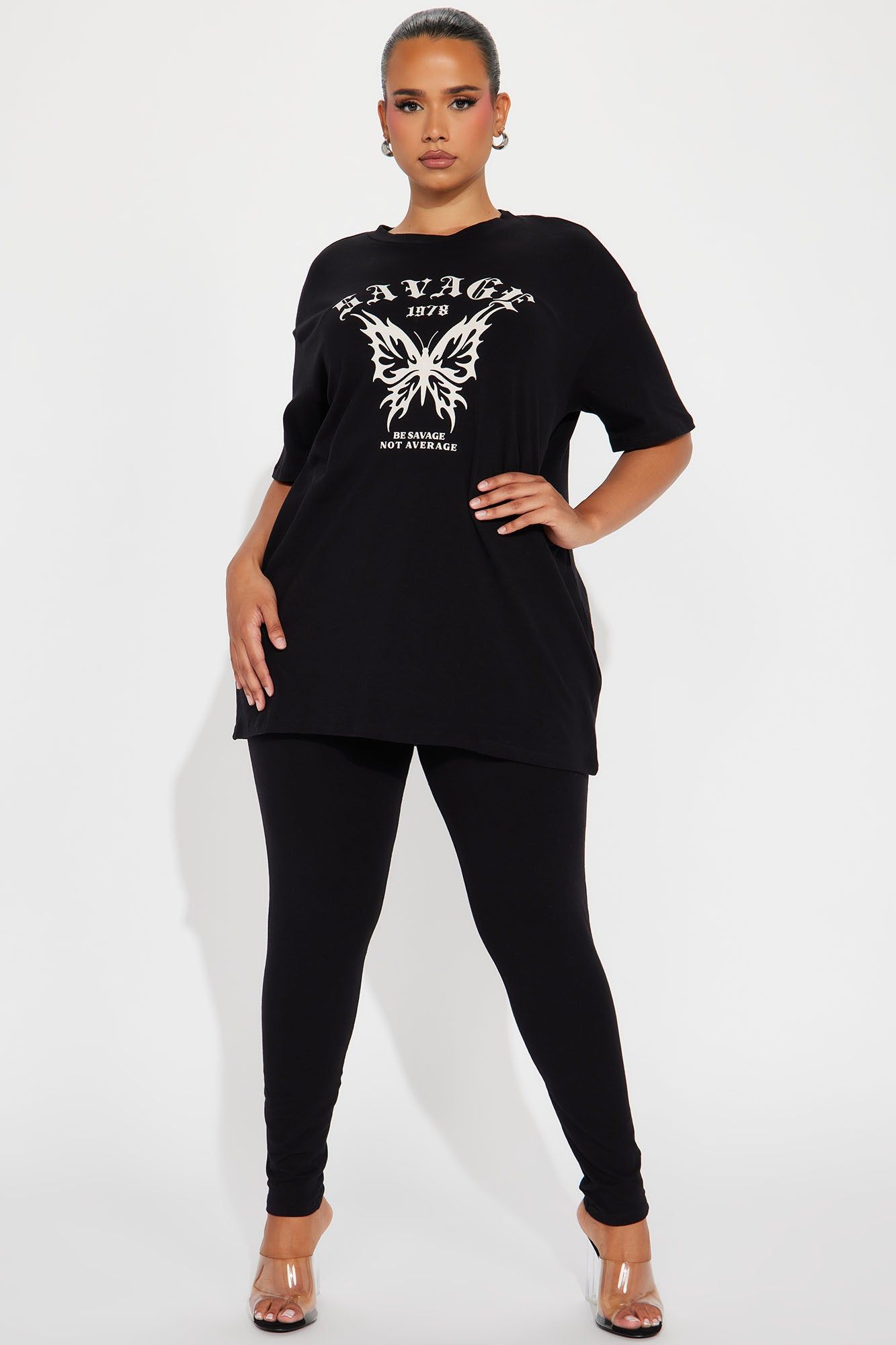 Be Savage Legging Set - Black sold by Fashion Nova product image thumbnail 5