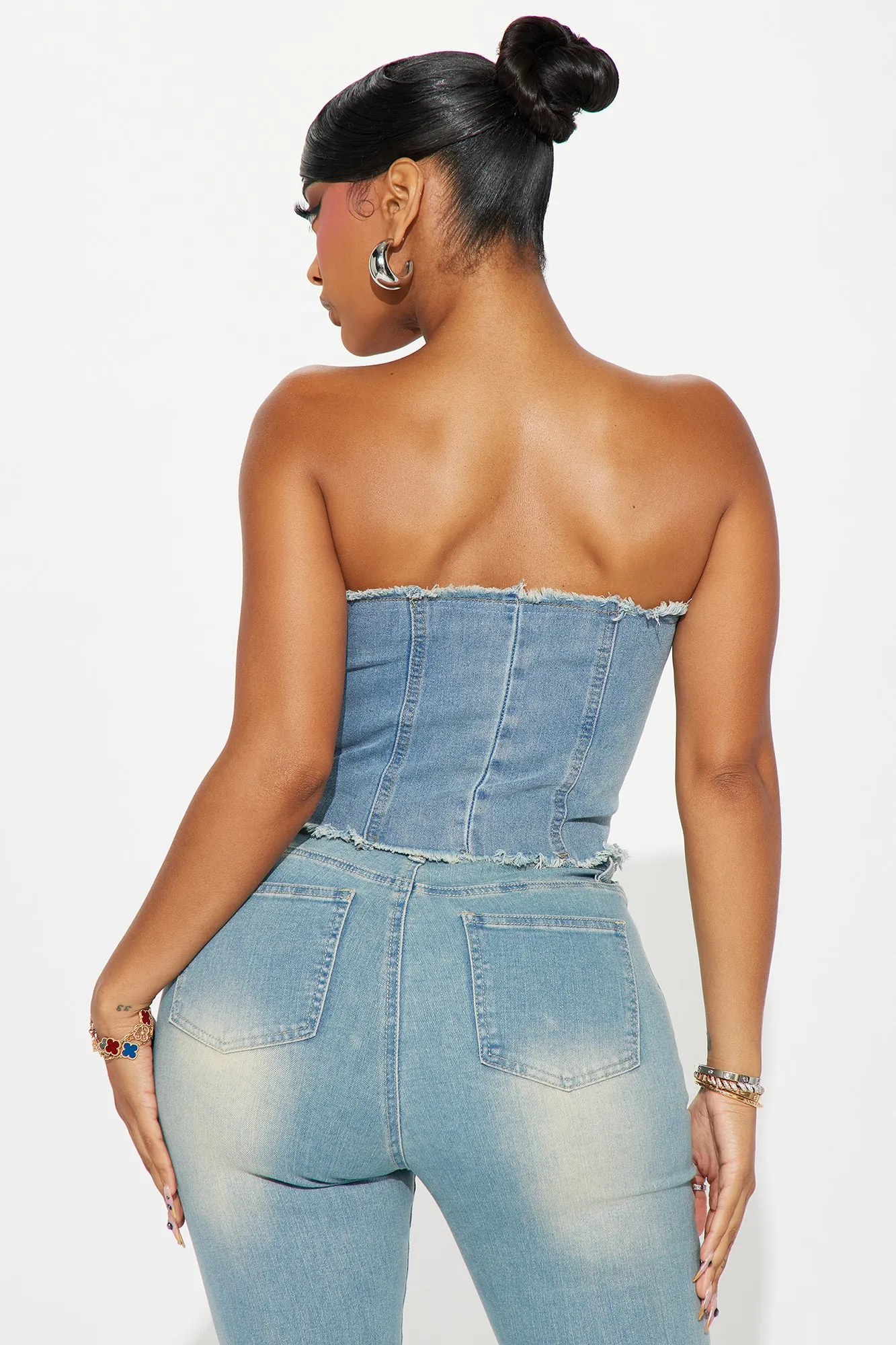 All In Denim Corset Top - Light Wash sold by Fashion Nova product image thumbnail 4