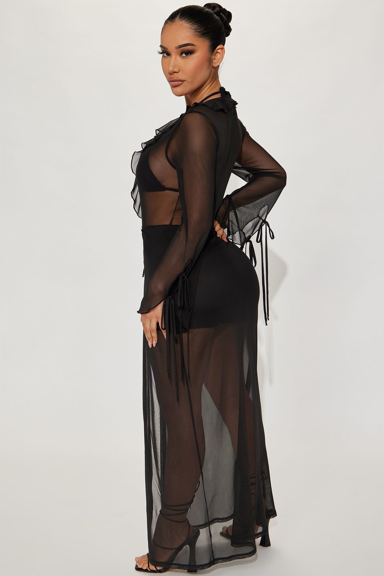 Theo Maxi Romper - Black sold by Fashion Nova product image thumbnail 3