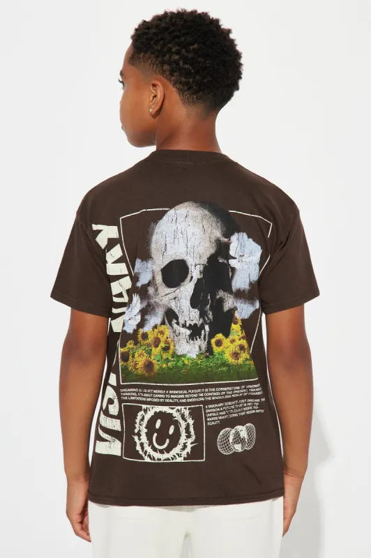 Mini Head In The Clouds Short Sleeve Tee - Chocolate sold by Fashion Nova