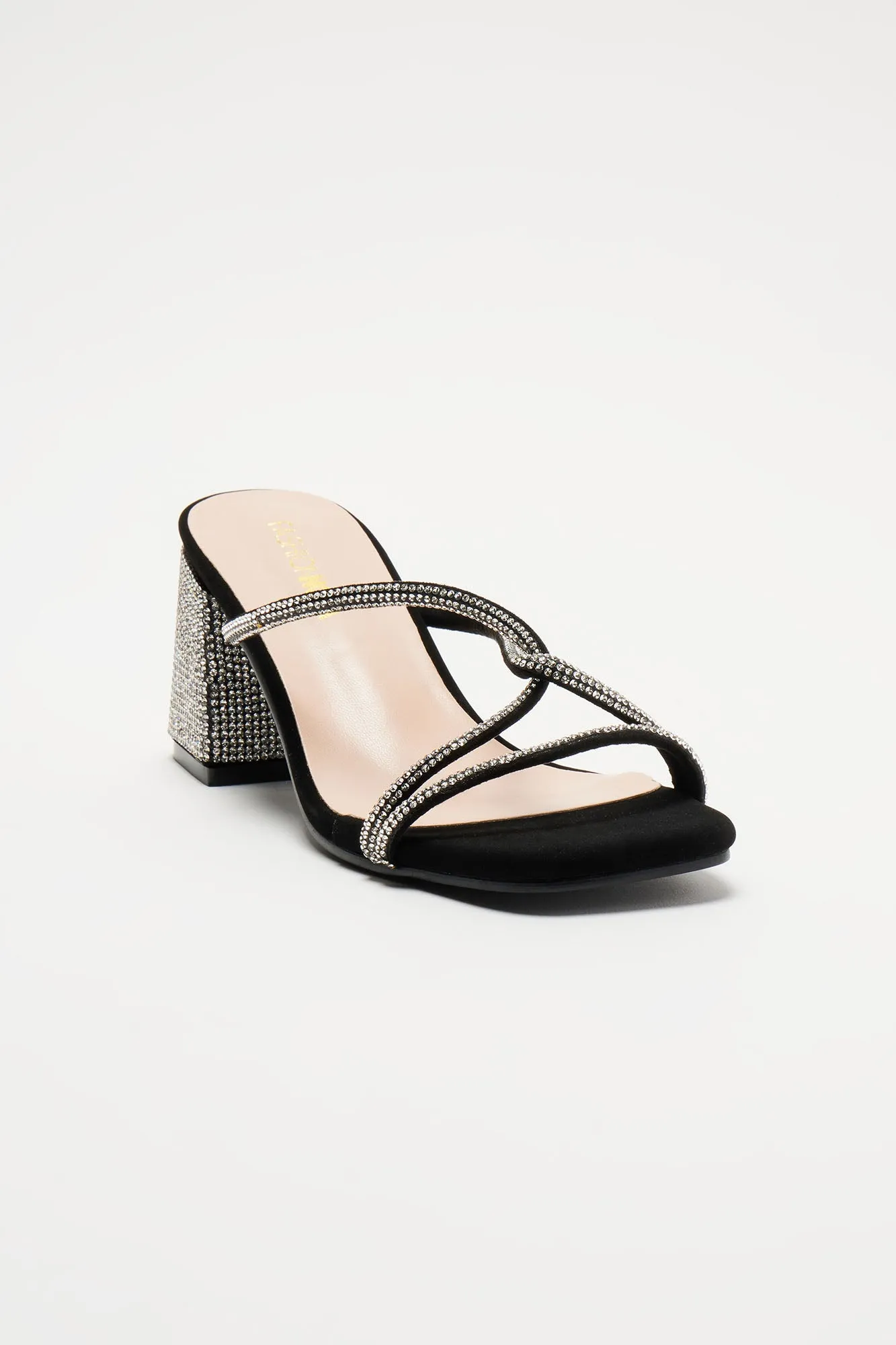 Looking For Love Rhinestone Mules - Black sold by Fashion Nova product image thumbnail 2