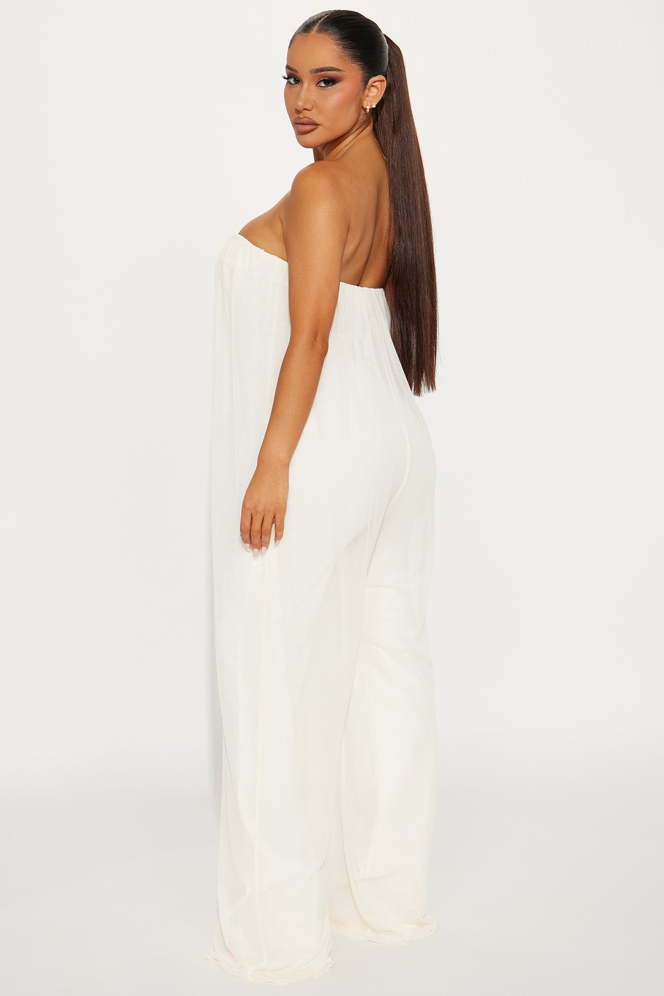 Without Trying Mesh Jumpsuit - Cream sold by Fashion Nova product image thumbnail 3