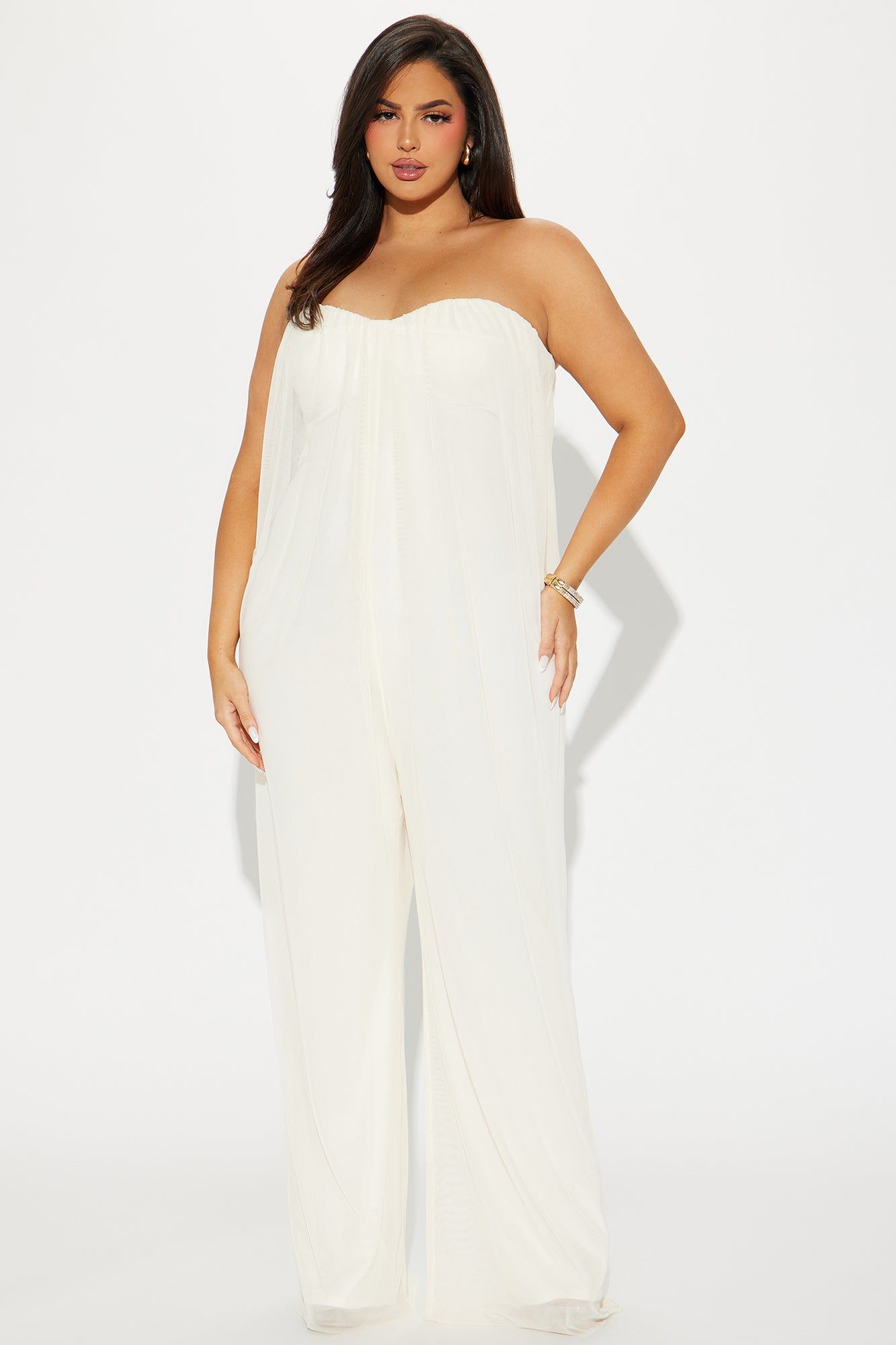 Without Trying Mesh Jumpsuit - Cream sold by Fashion Nova product image thumbnail 4