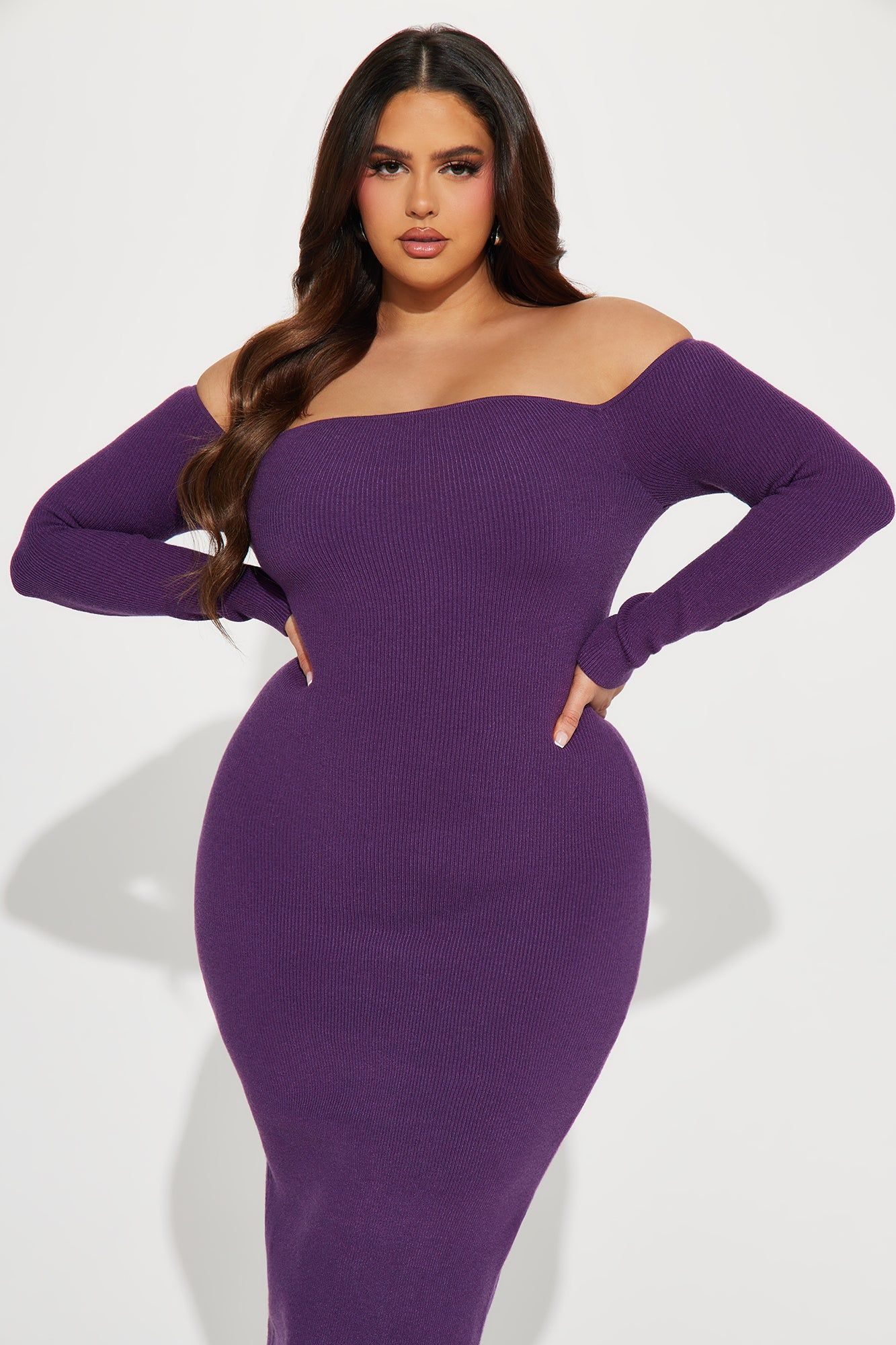 Regina Sweater Maxi Dress - Eggplant sold by Fashion Nova product image thumbnail 5