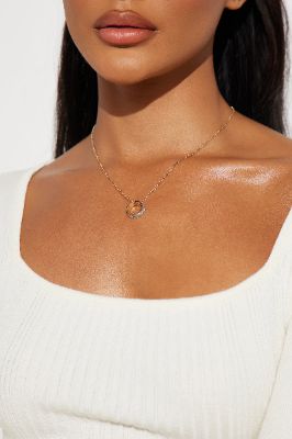 Ring Of Love Necklace - Gold sold by Fashion Nova