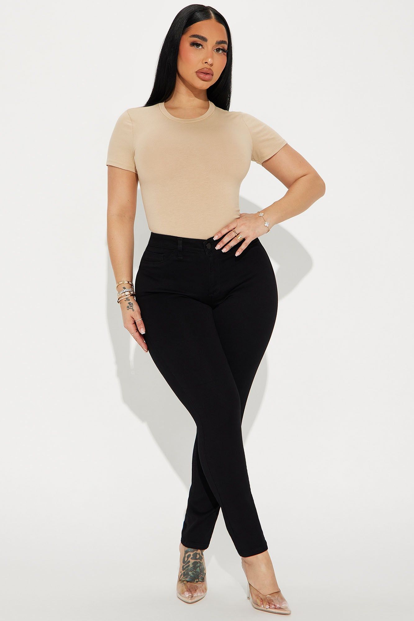 Cambria Short Sleeve Bodysuit - Sand sold by Fashion Nova product image thumbnail 2