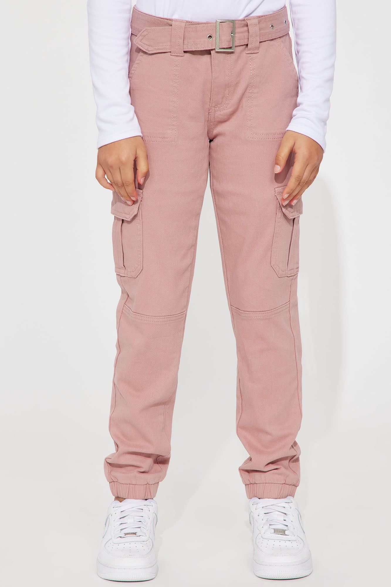 Mini Twill Belted Cargo Pants - Rose sold by Fashion Nova product image thumbnail 2