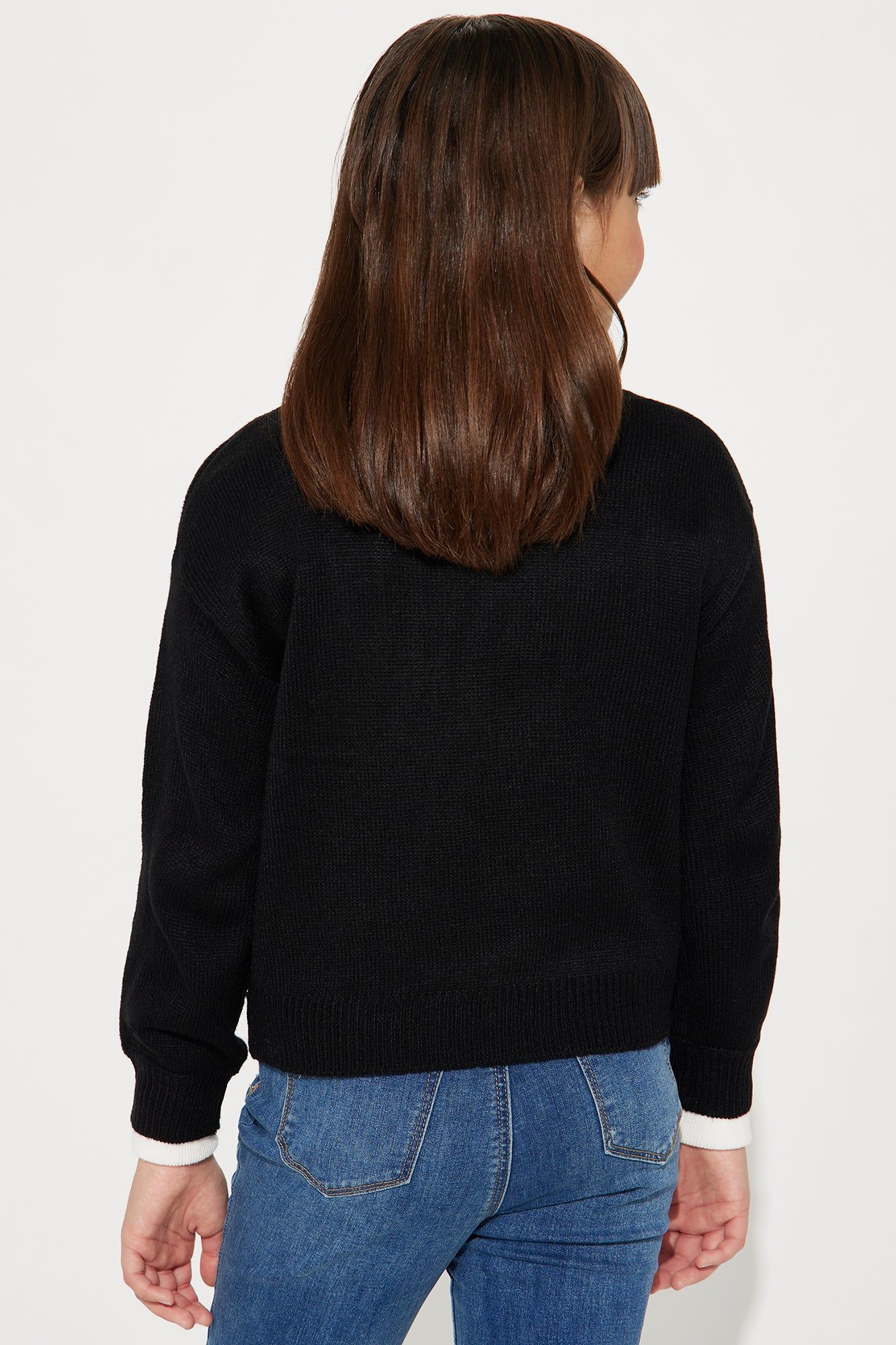 Mini Love Yours Pullover Sweater - Black sold by Fashion Nova product image thumbnail 3