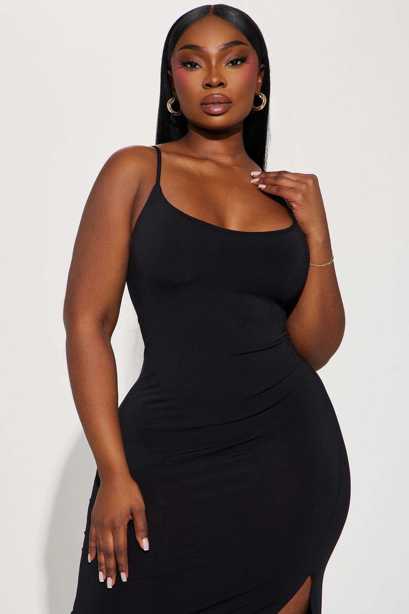 London Cami Midi Dress 11- Black sold by Fashion Nova product image thumbnail 2