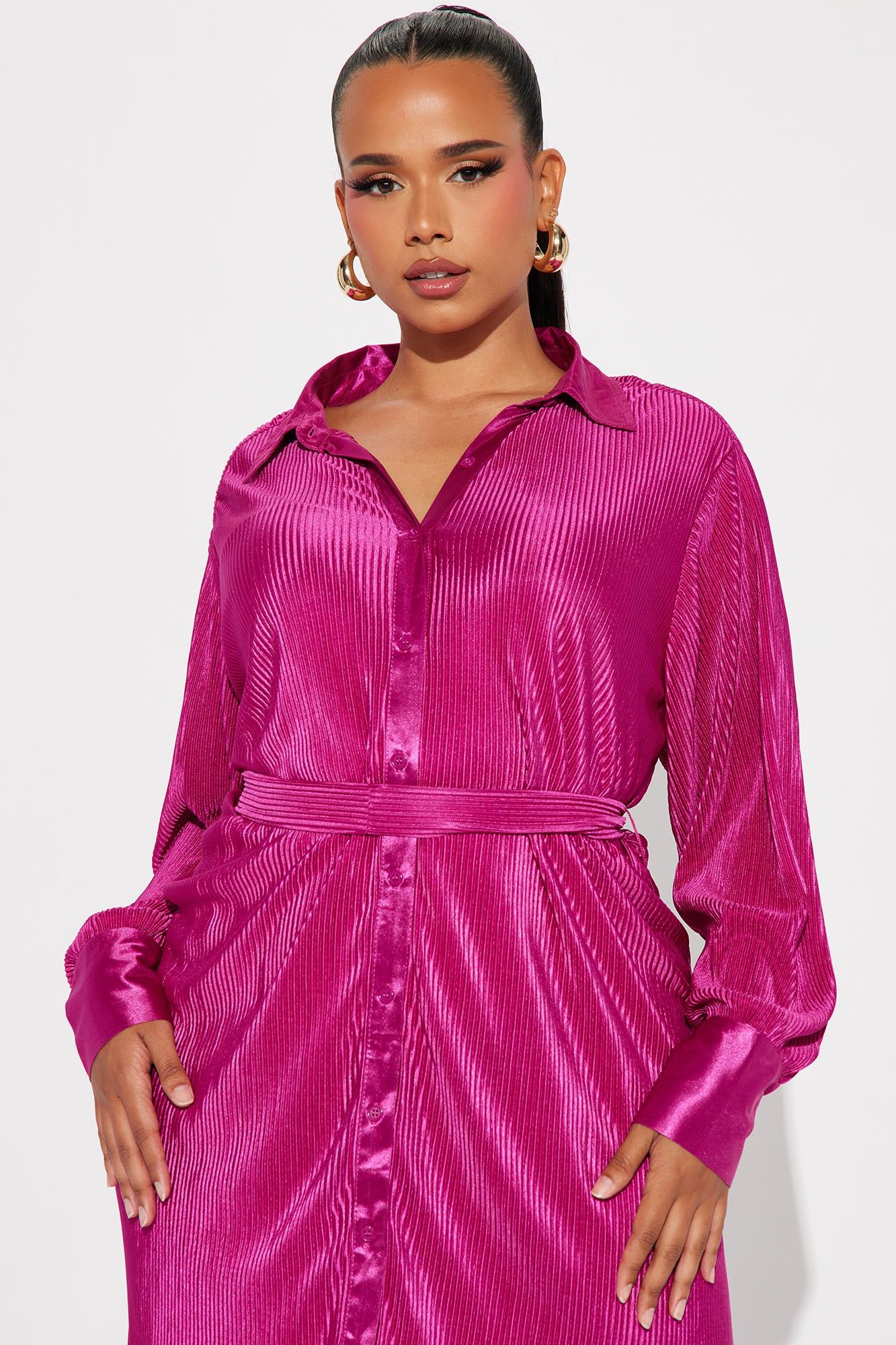 Bailey Plisse Mini Dress - Pink sold by Fashion Nova product image thumbnail 5