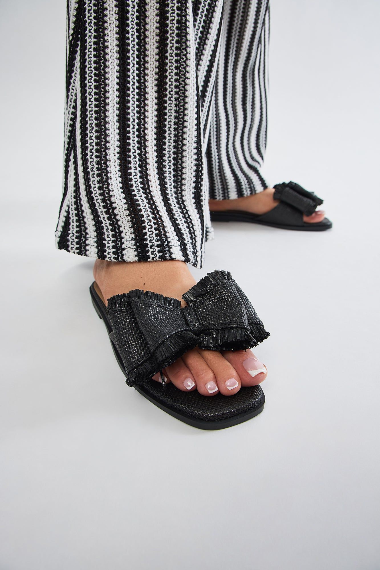 Beach Walk Raffia Sandals - Black sold by Fashion Nova product image thumbnail 2