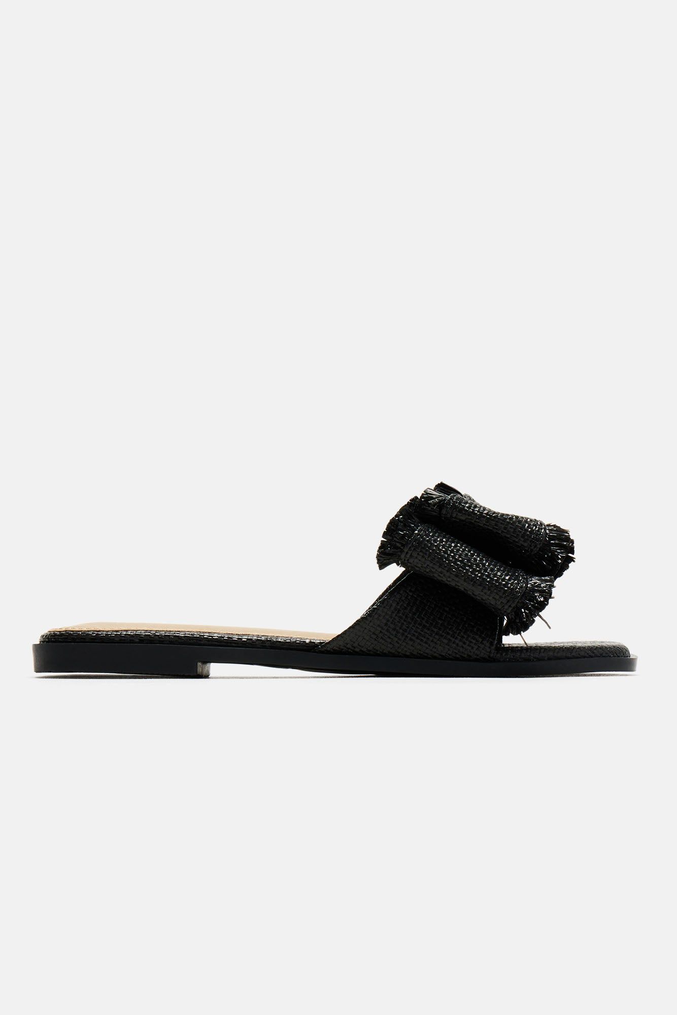 Beach Walk Raffia Sandals - Black sold by Fashion Nova product image thumbnail 4