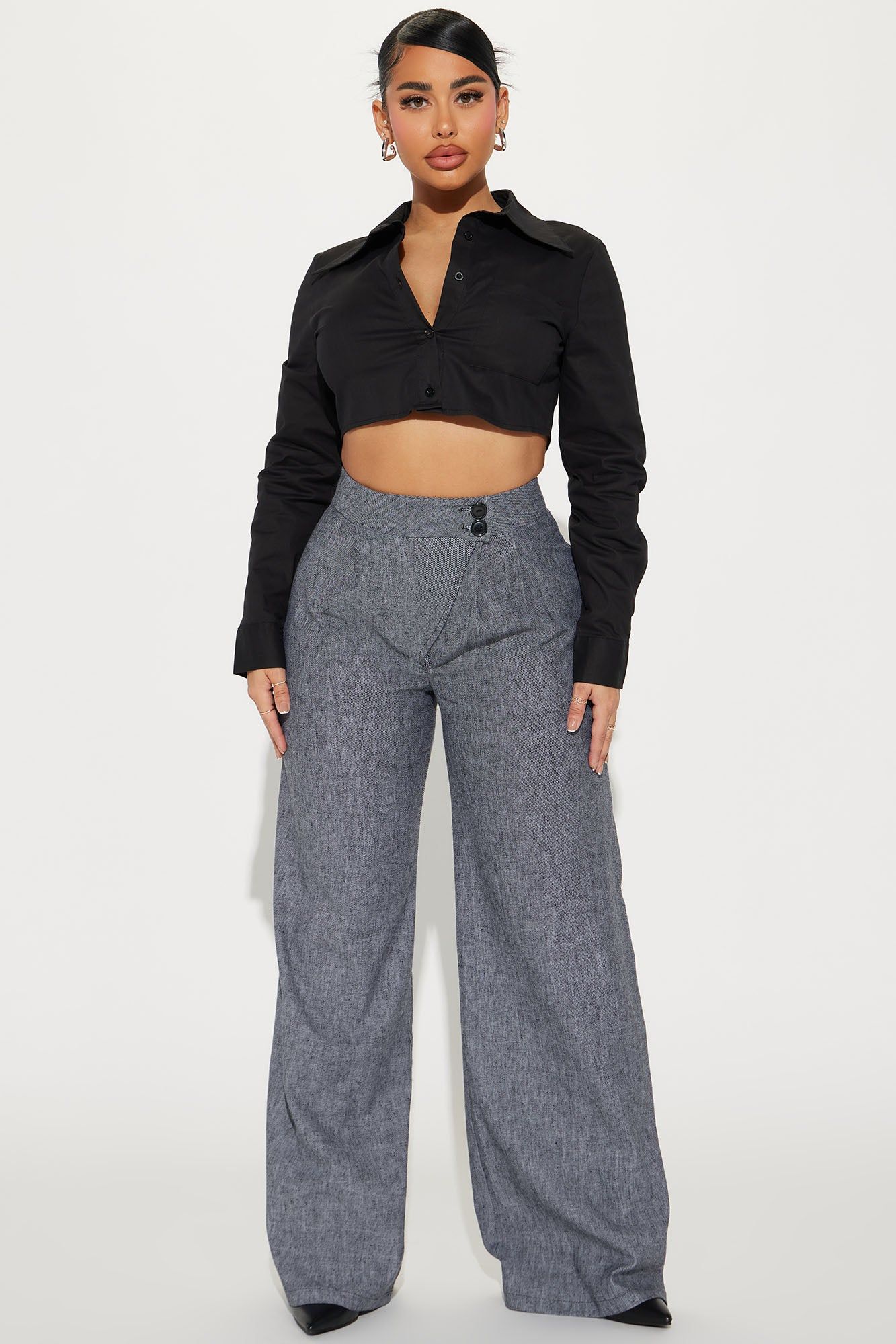 All Work Trouser Pant - Grey sold by Fashion Nova