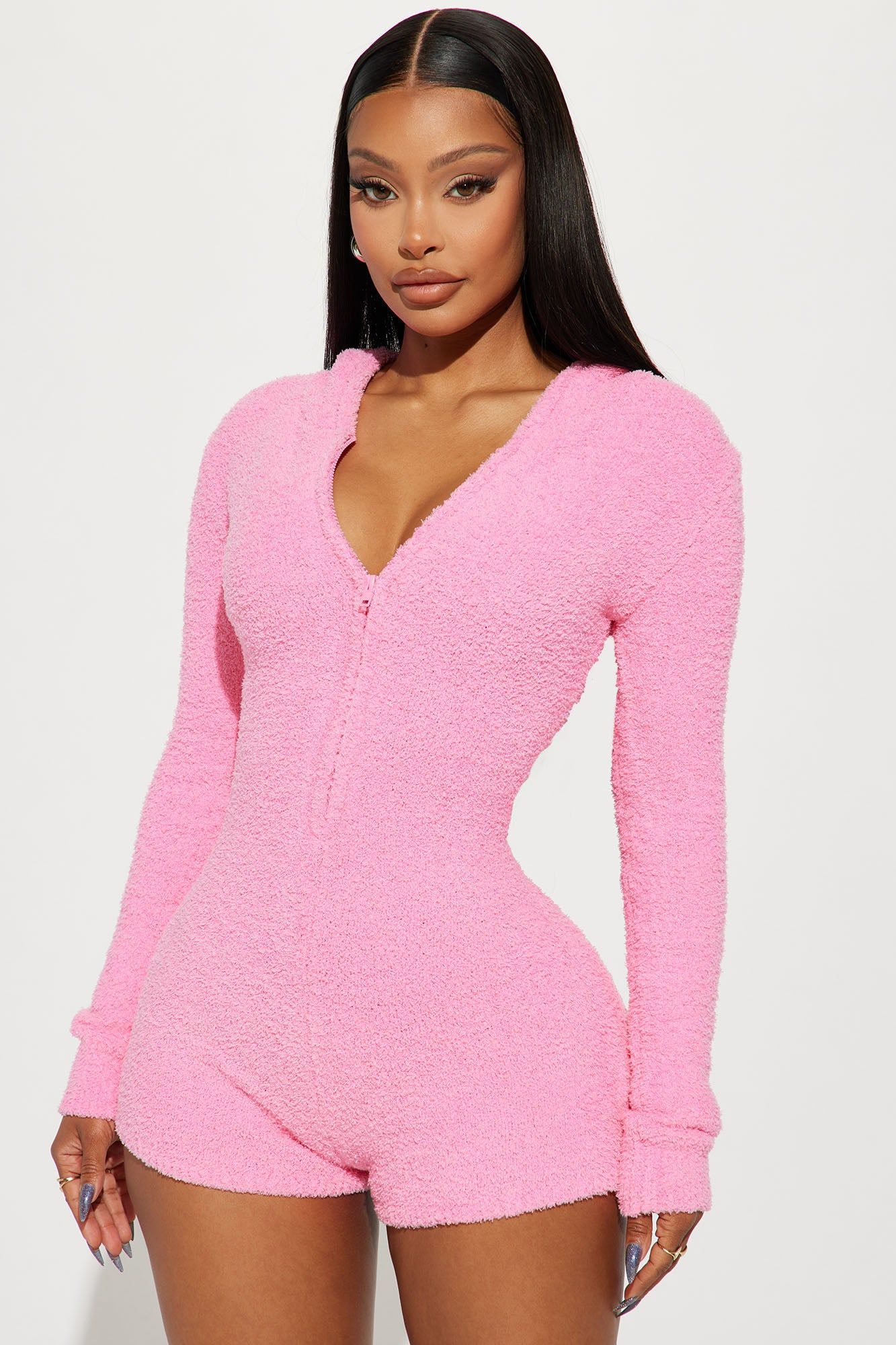 Cozy Era Romper - Pink sold by Fashion Nova product image thumbnail 2