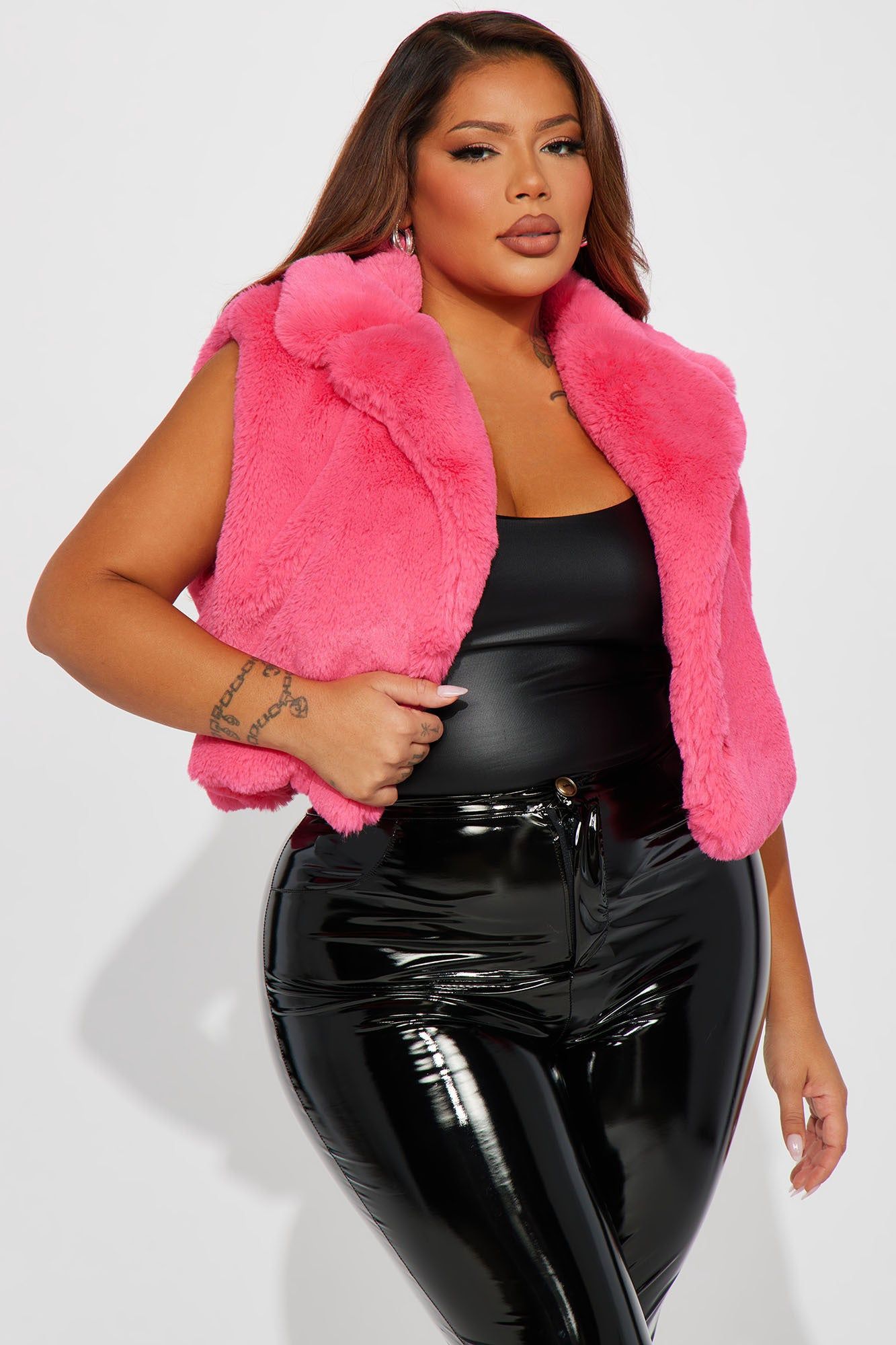Boujee Babe Faux Fur Vest - Hot Pink sold by Fashion Nova product image thumbnail 4