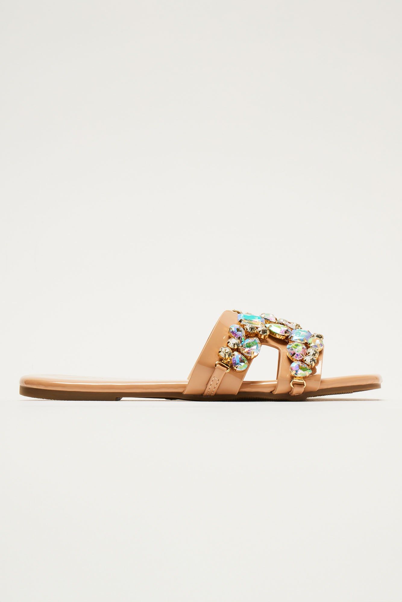 Jazzlyn Embellished Flat Sandals - Nude sold by Fashion Nova product image thumbnail 2